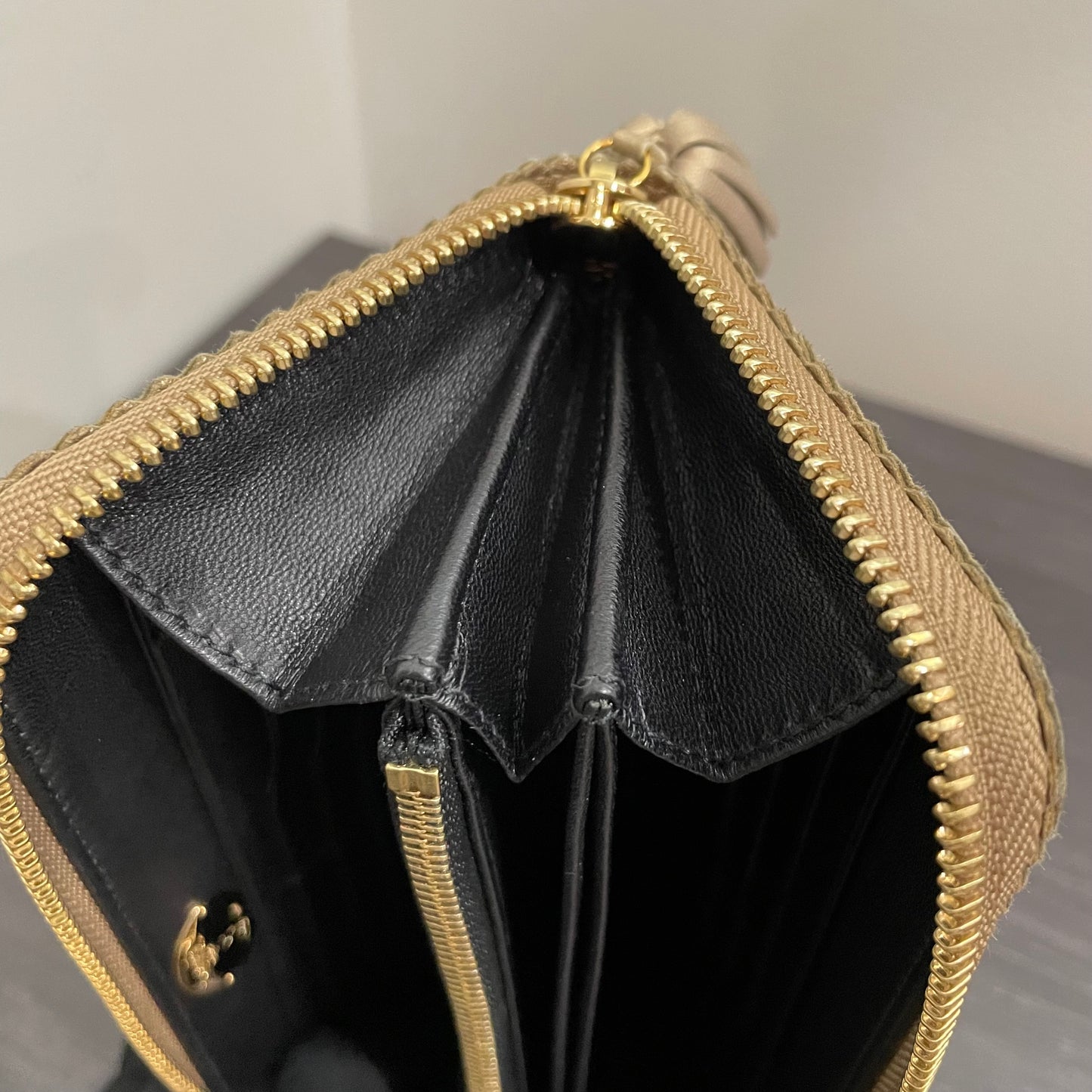 LOEWE Metallic Leather Long Zippy Wallet