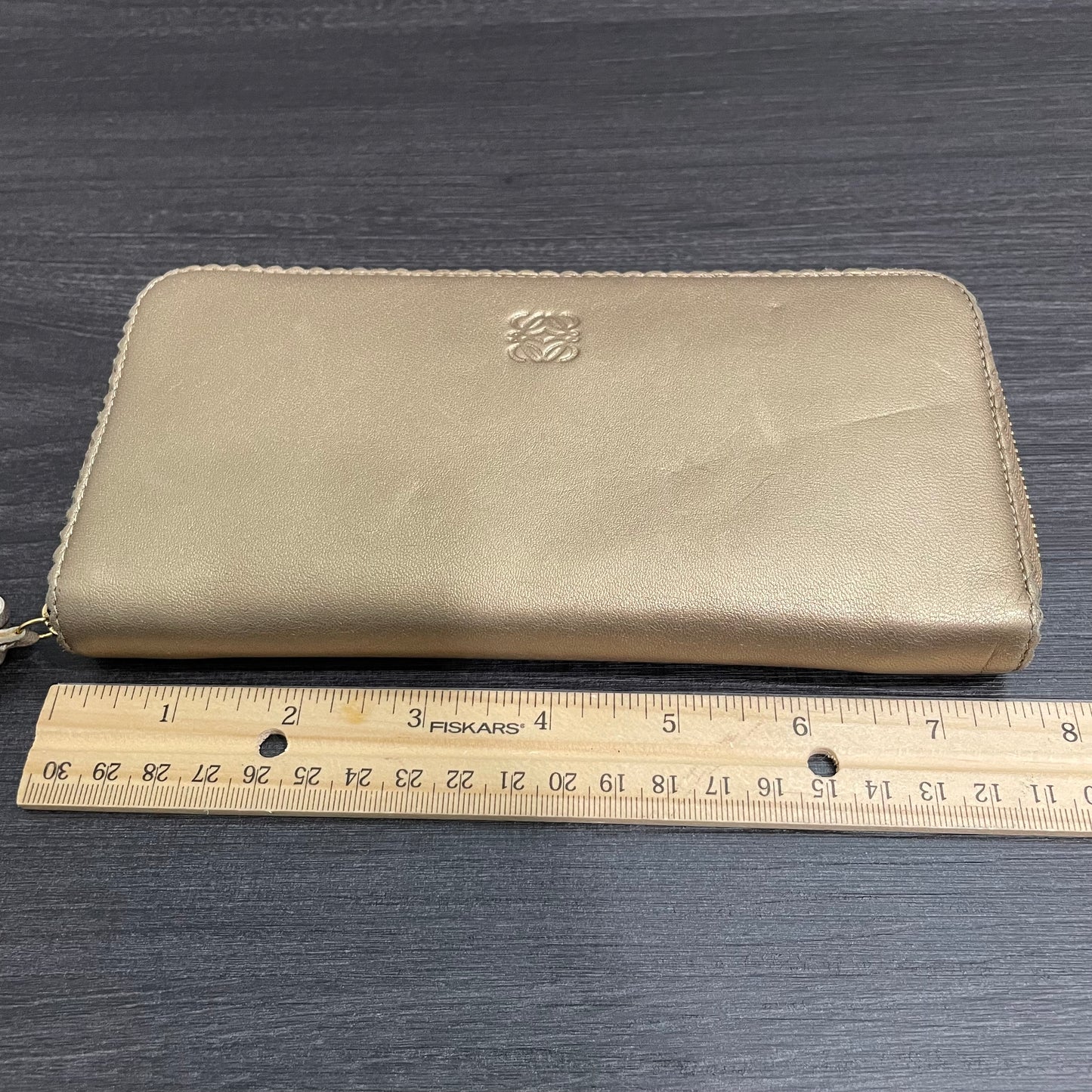 LOEWE Metallic Leather Long Zippy Wallet