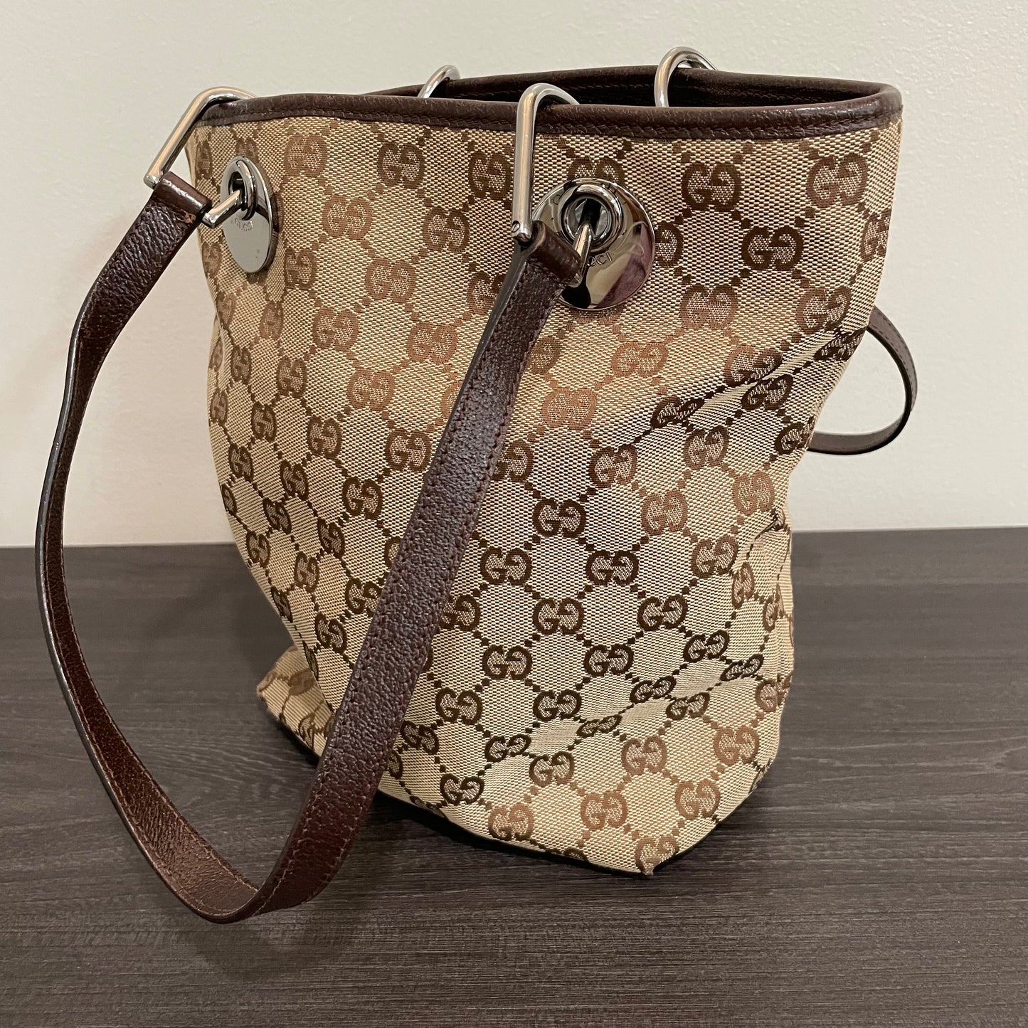 SOLD! Gucci GG Canvas Tote