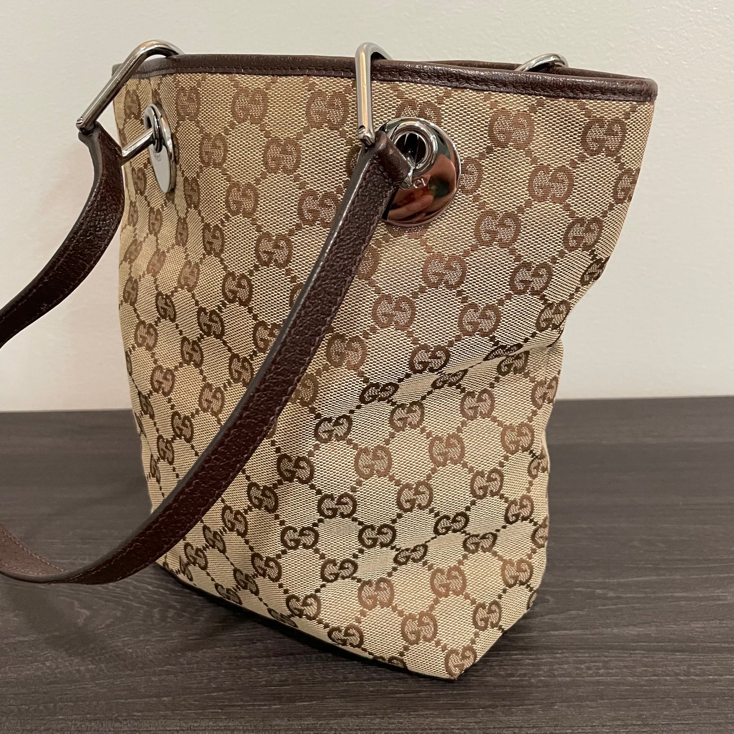 SOLD! Gucci GG Canvas Tote