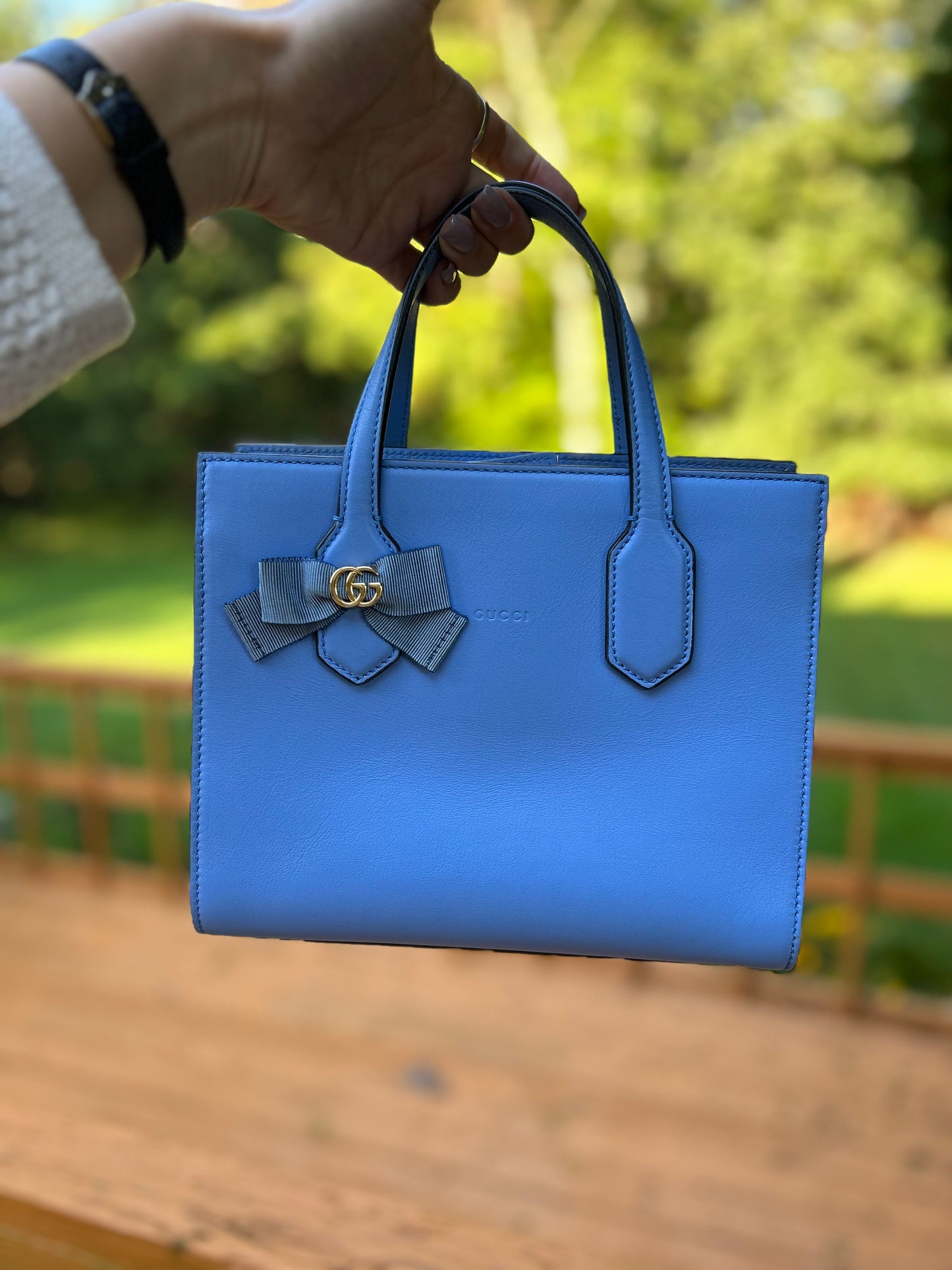 GUCCI Small GG Ribbon Tote EXCLUSIVELY RARE