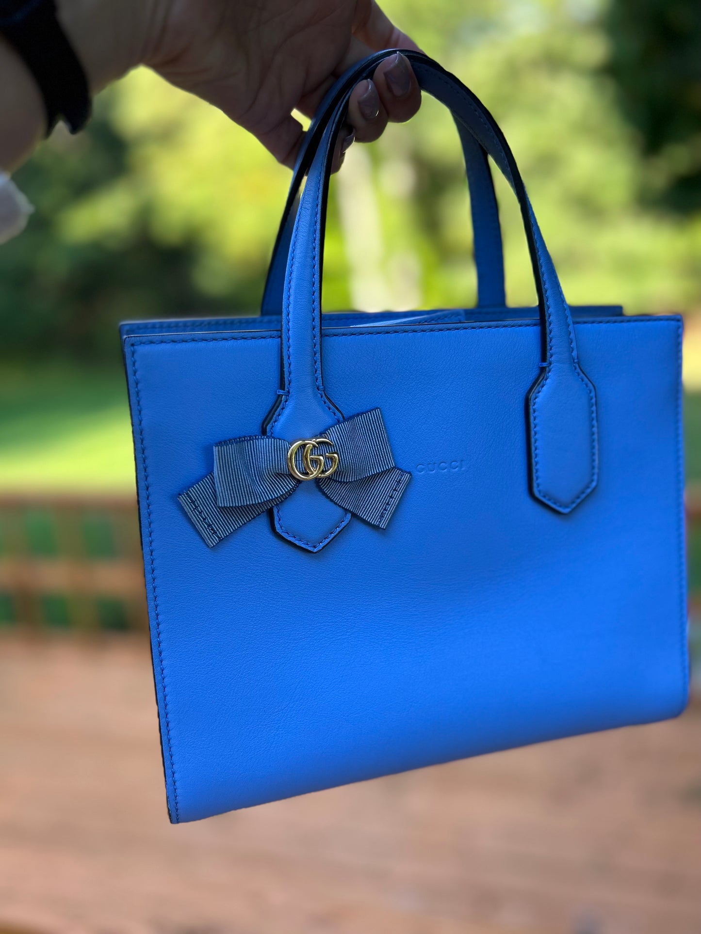 GUCCI Small GG Ribbon Tote EXCLUSIVELY RARE