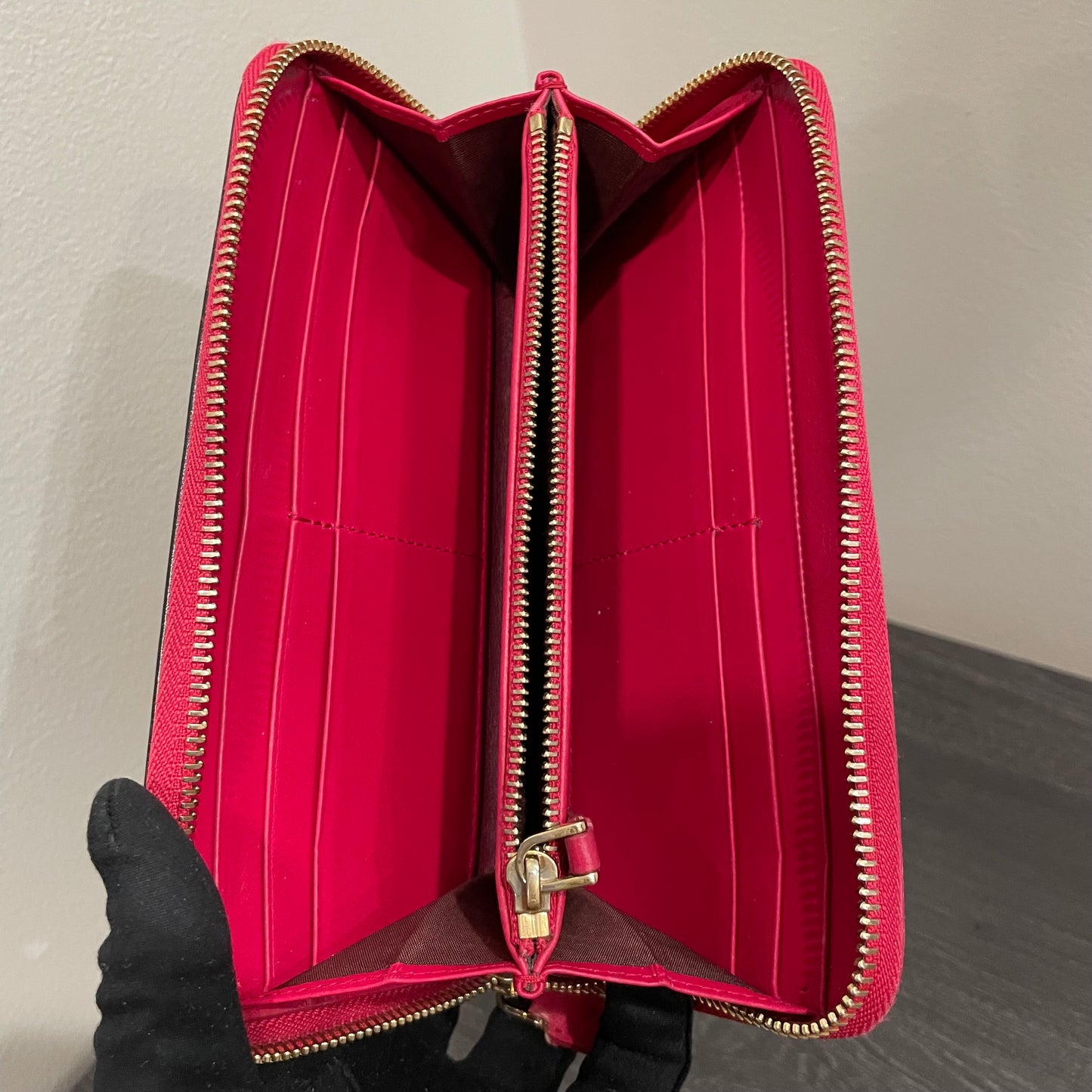 BVLGARI Leather Long Zippy Wallet