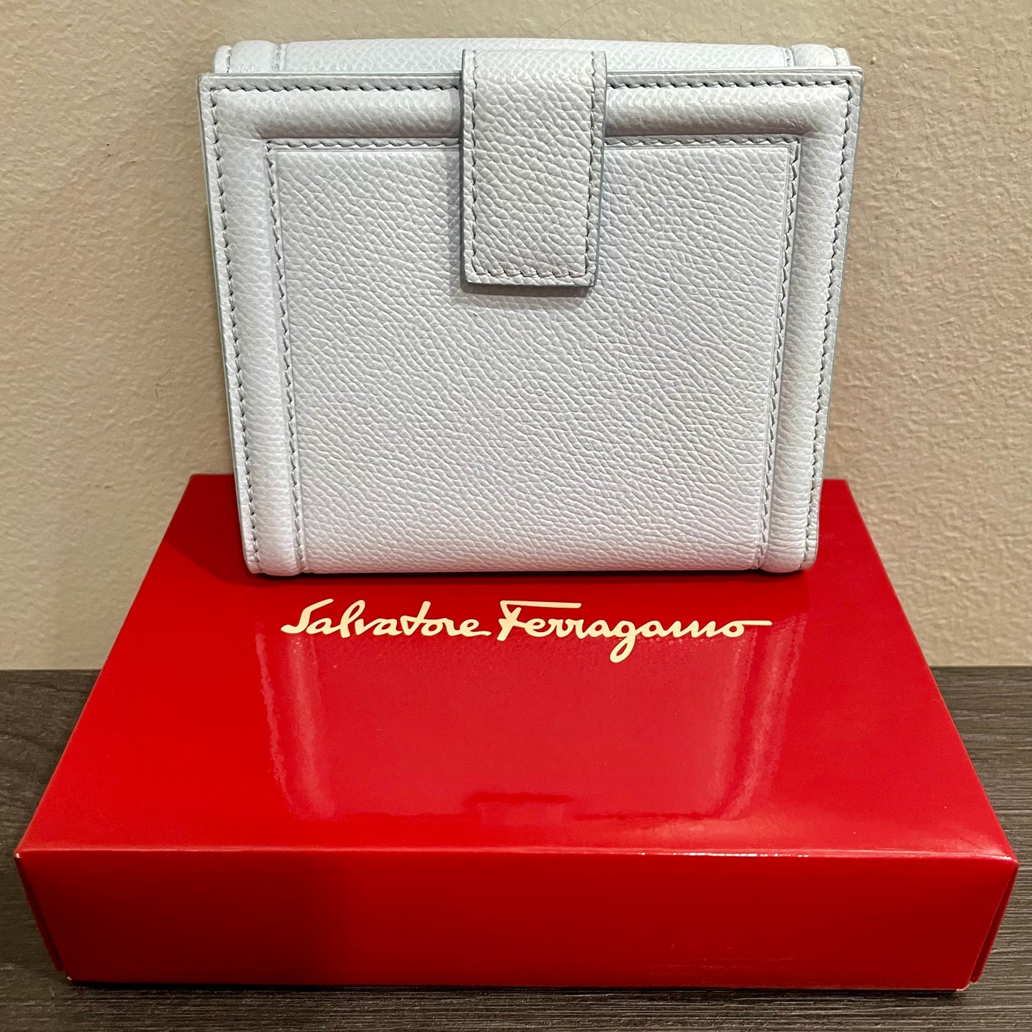 SALVATORE FERRAGAMO Leather Wallet with Box