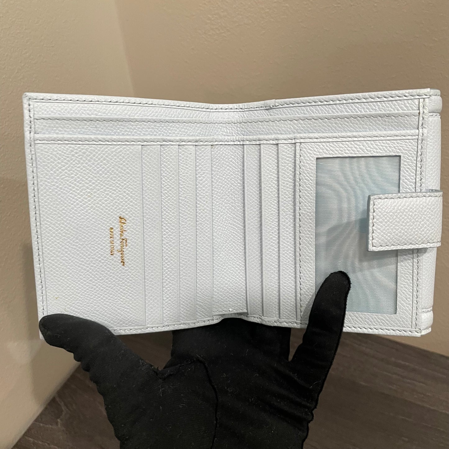 SALVATORE FERRAGAMO Leather Wallet with Box
