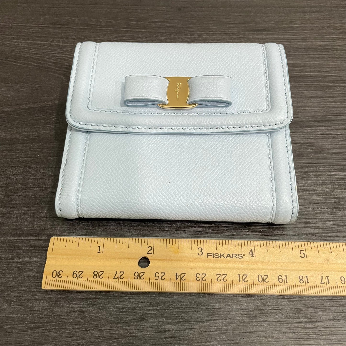 SALVATORE FERRAGAMO Leather Wallet with Box