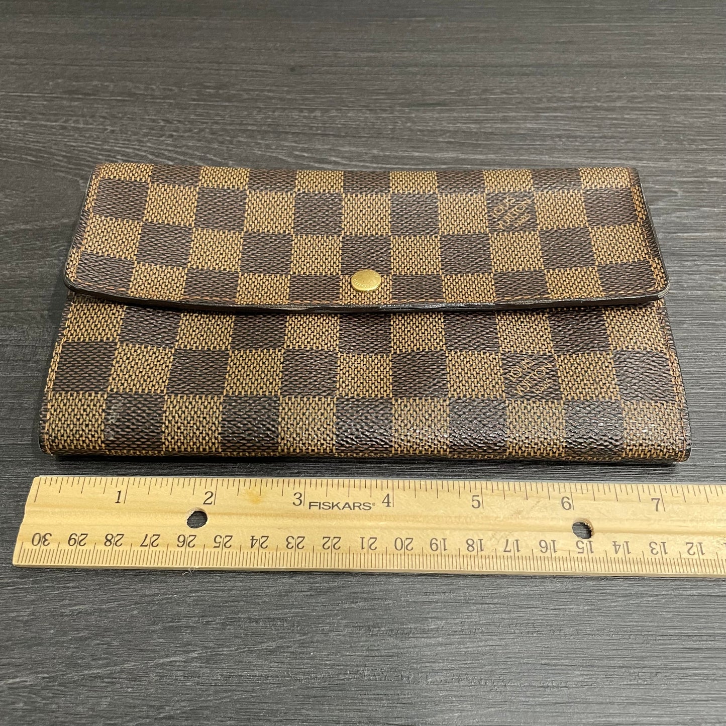 LOUIS VUITTON Damier Ebene Long Wallet