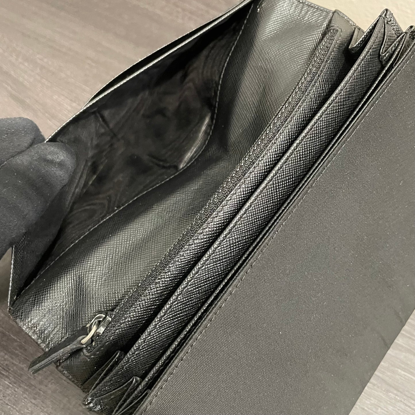PRADA Black Wallet