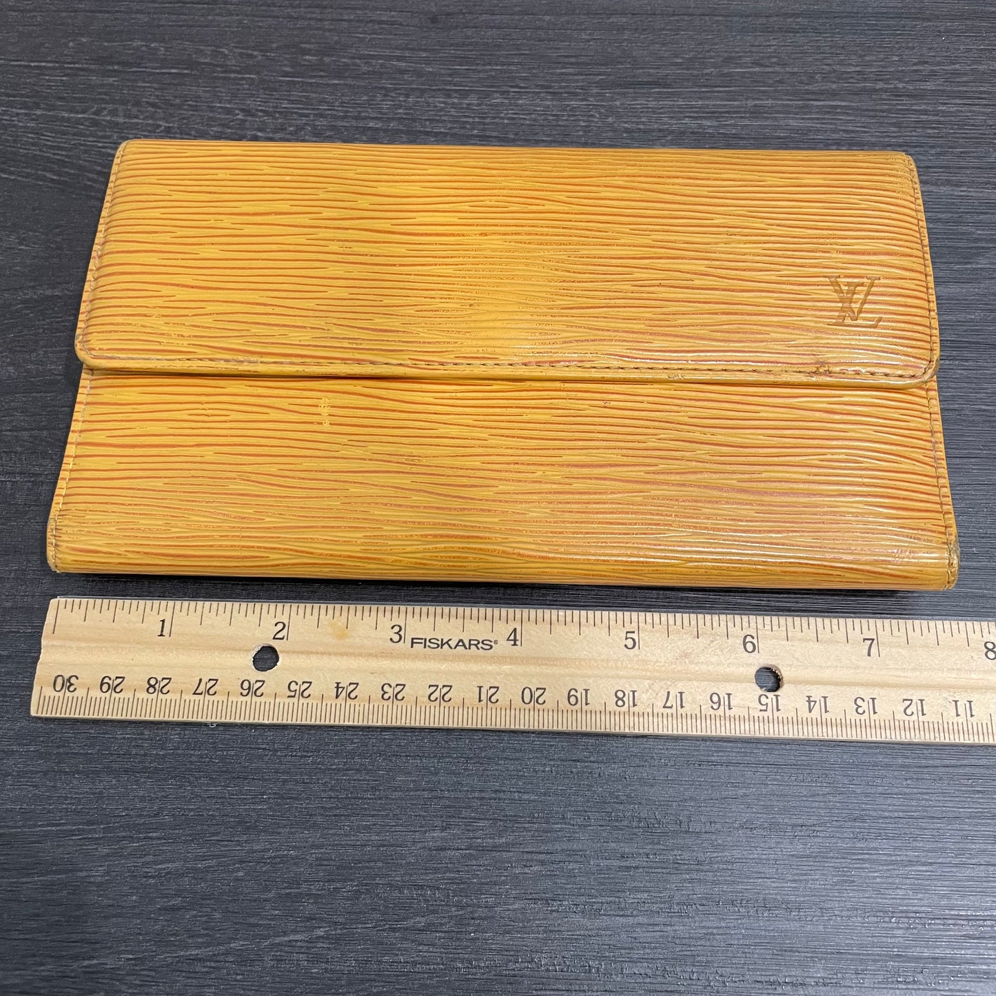 LOUIS VUITTON Yellow Epi Leather Long Wallet