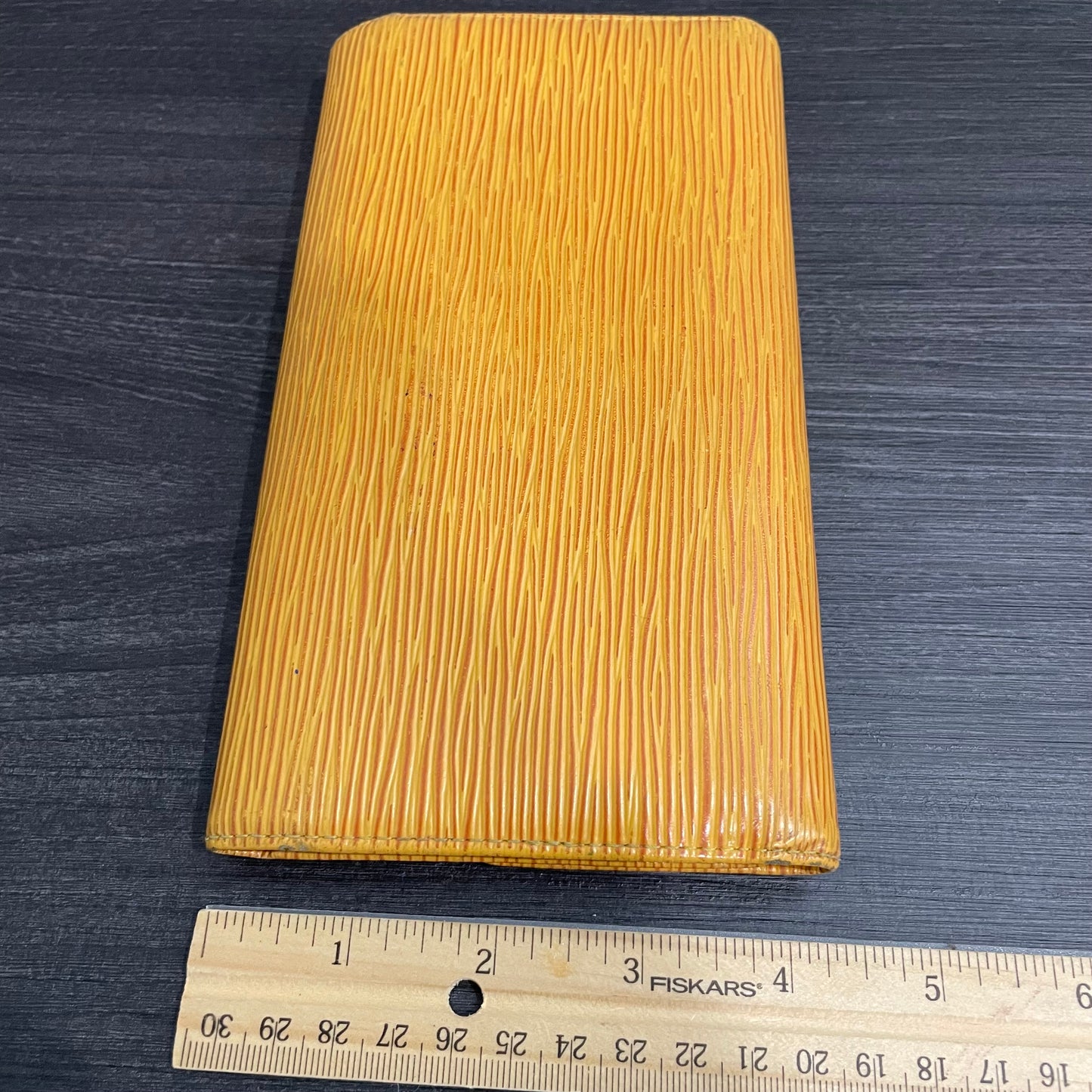LOUIS VUITTON Yellow Epi Leather Long Wallet
