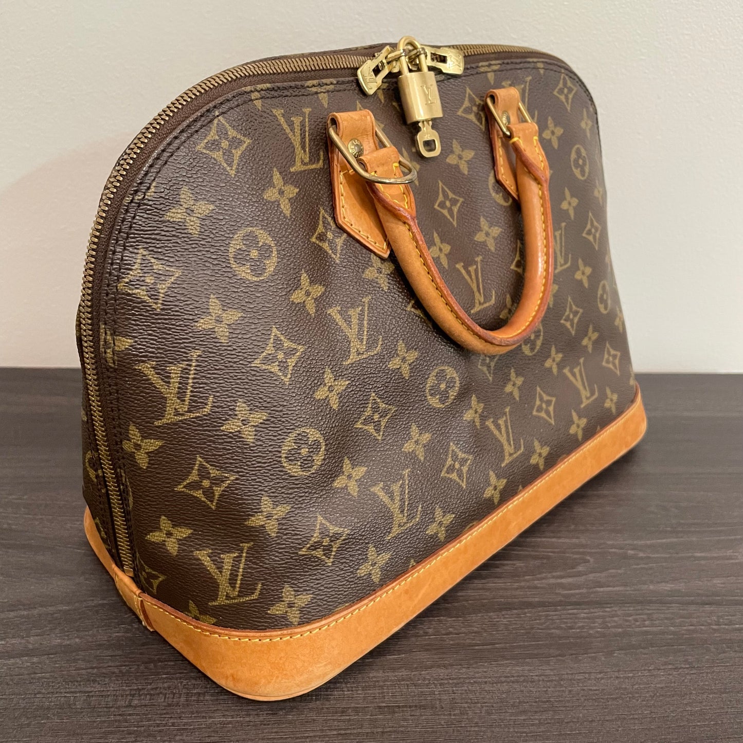 SOLD! Louis Vuitton Monogram Alma with Lock & Key