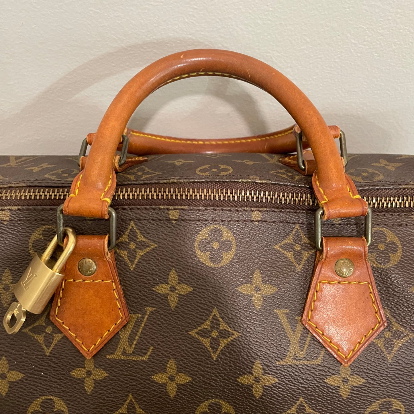 SOLD! Louis Vuitton Monogram Speedy 30 with Lock & Key