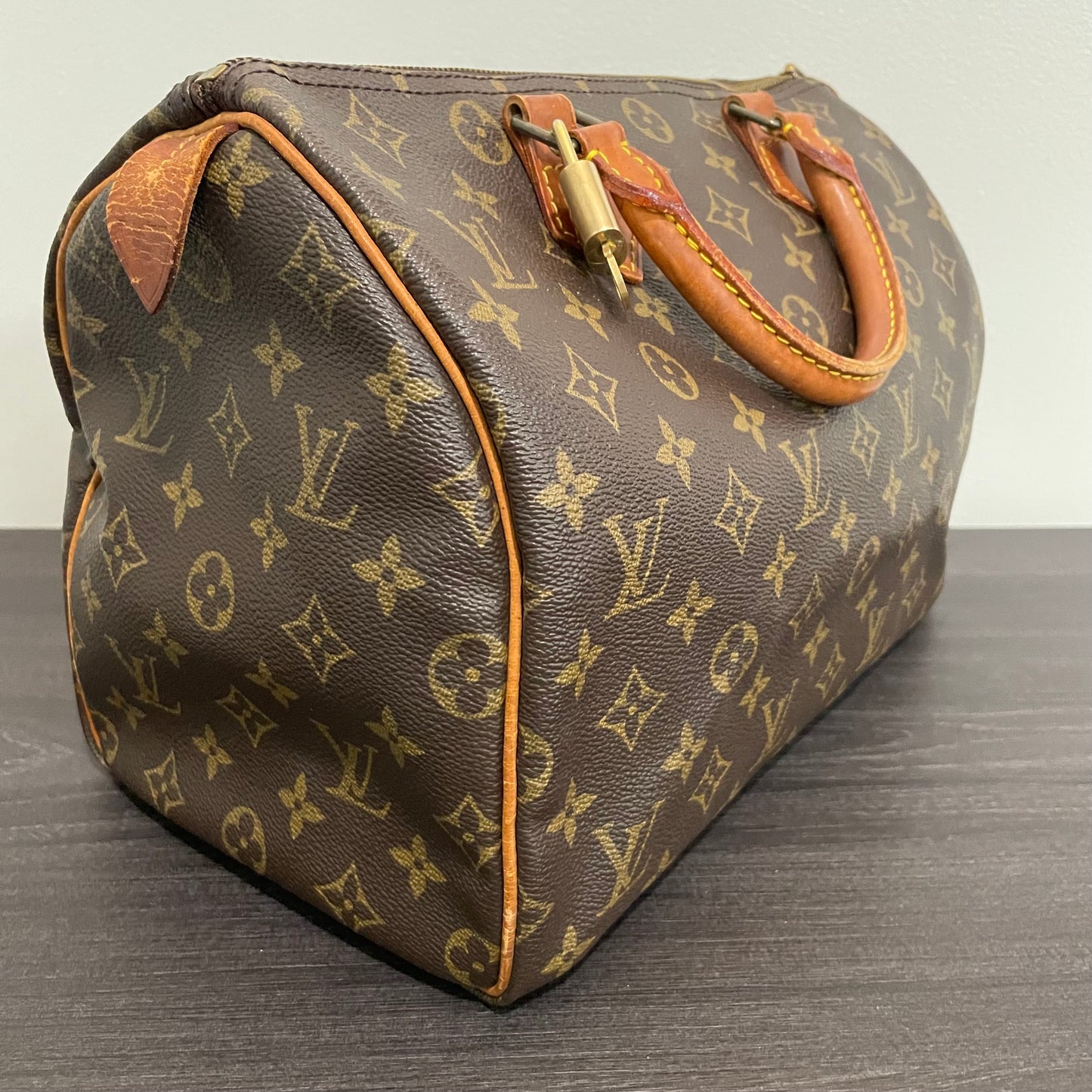 SOLD! Louis Vuitton Monogram Speedy 30 with Lock & Key