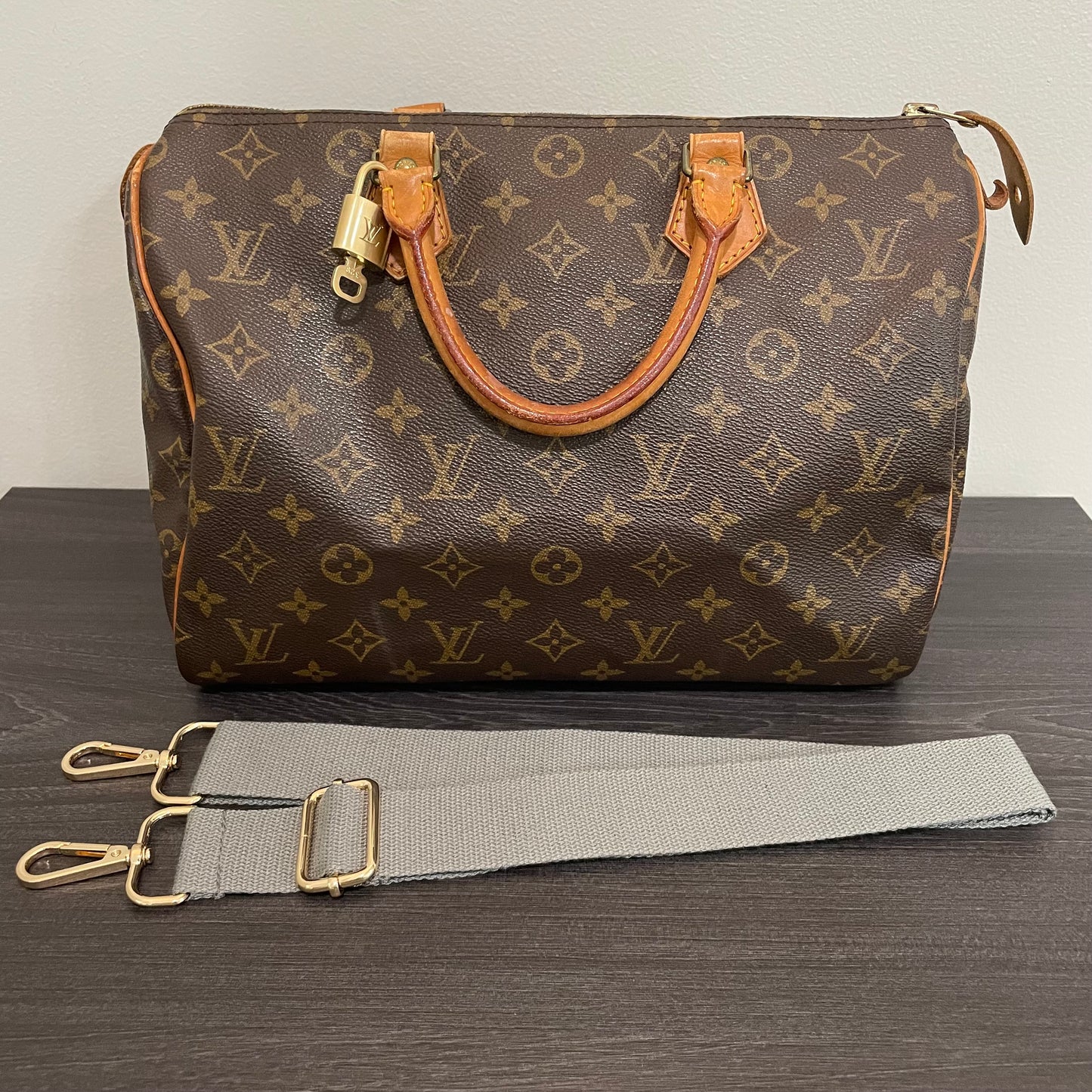 SOLD! Louis Vuitton Monogram Speedy 30 with Lock & Key