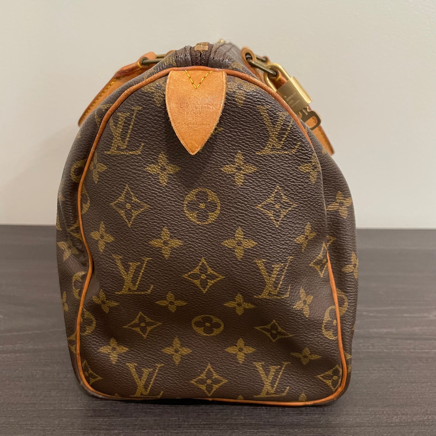 SOLD! Louis Vuitton Monogram Speedy 30 with Lock & Key