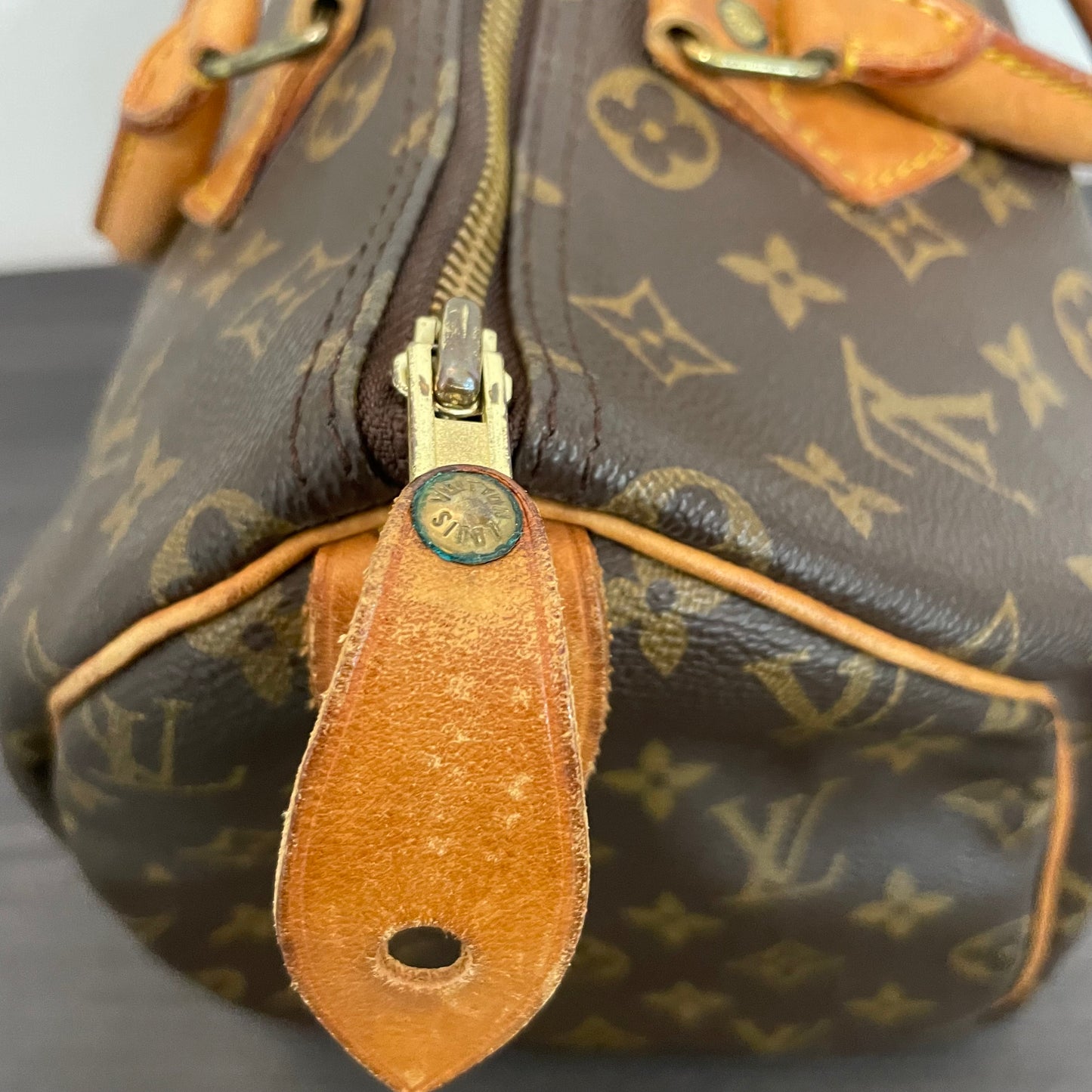 SOLD! Louis Vuitton Monogram Speedy 30 with Lock & Key