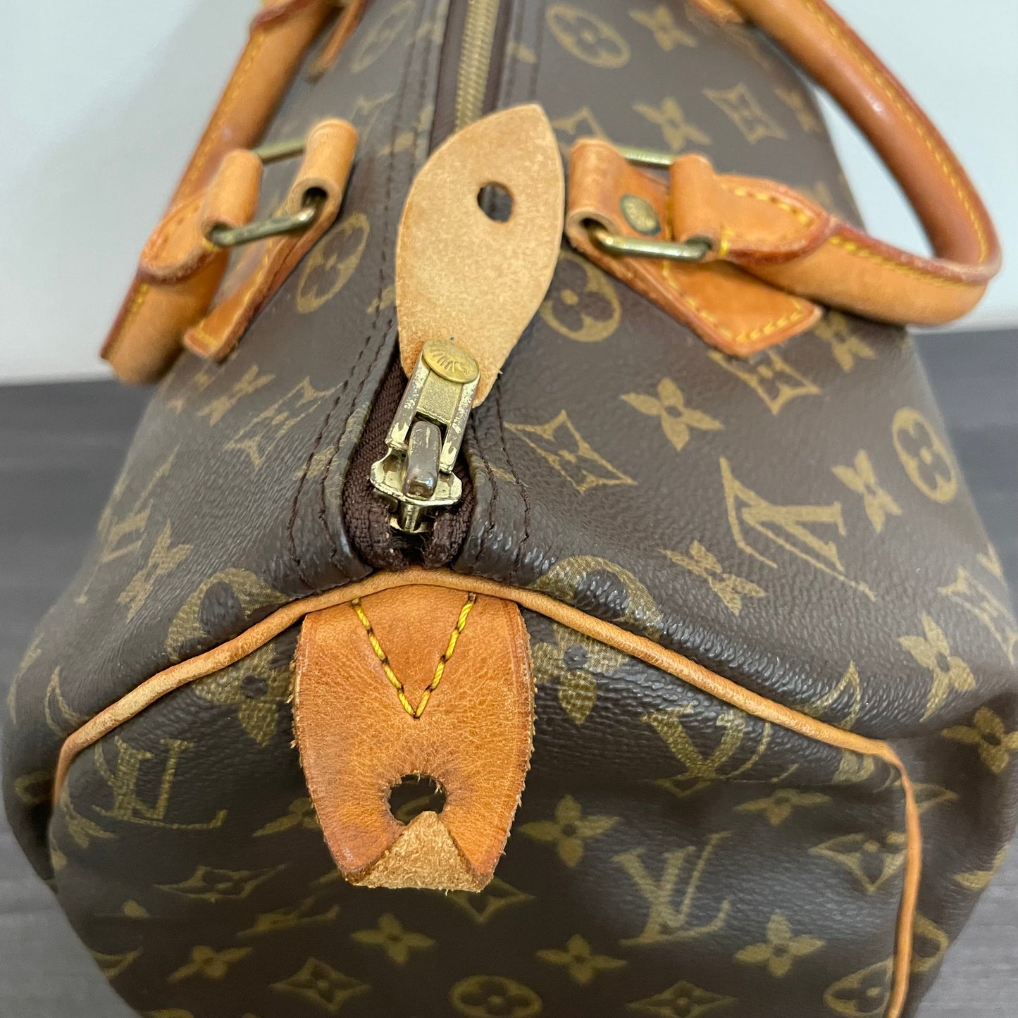 SOLD! Louis Vuitton Monogram Speedy 30 with Lock & Key