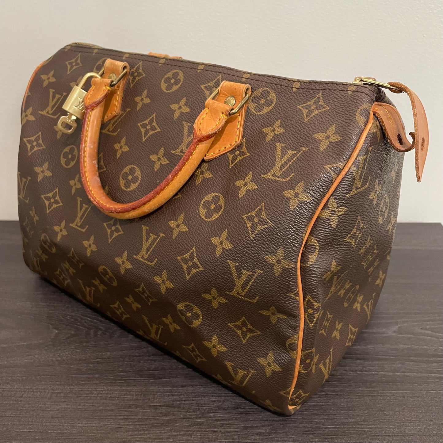 SOLD! Louis Vuitton Monogram Speedy 30 with Lock & Key