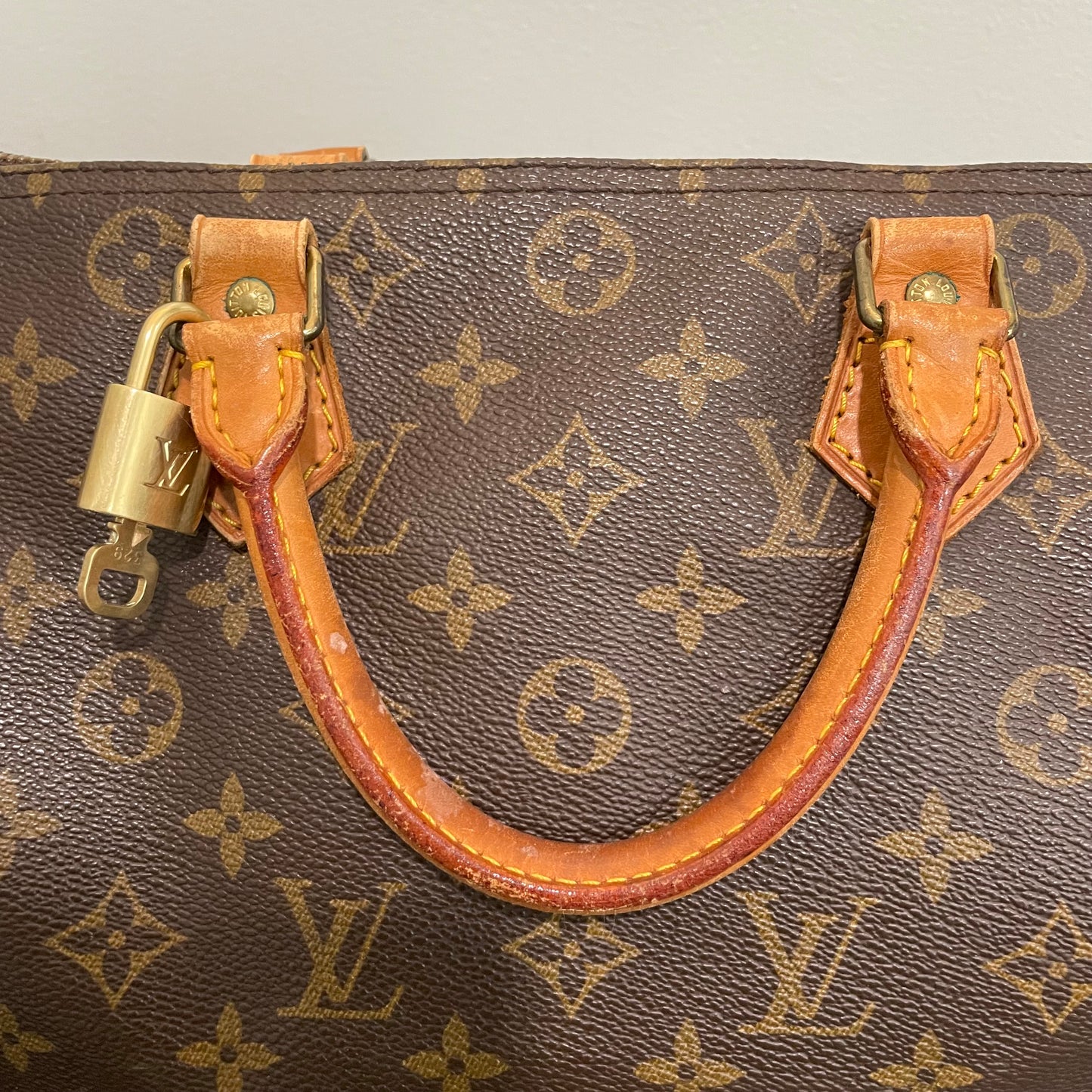 SOLD! Louis Vuitton Monogram Speedy 30 with Lock & Key