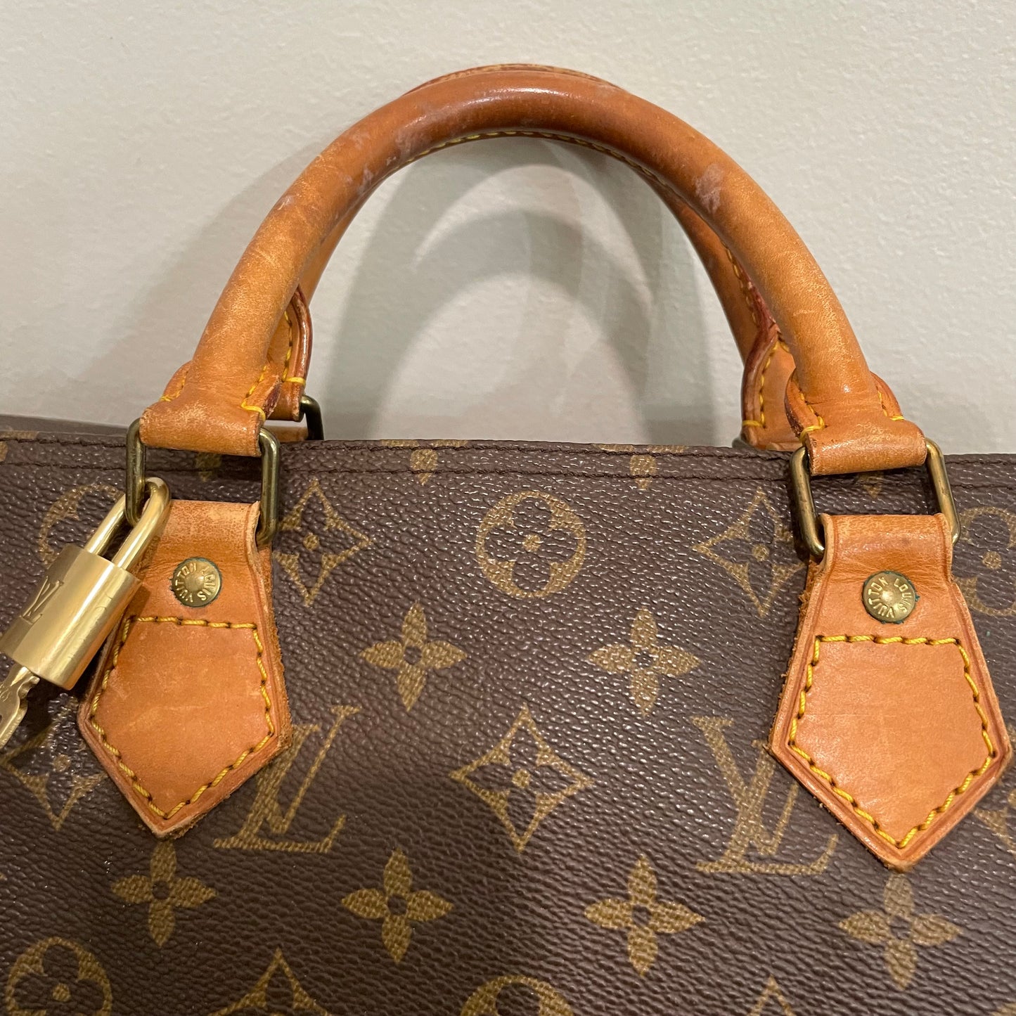 SOLD! Louis Vuitton Monogram Speedy 30 with Lock & Key