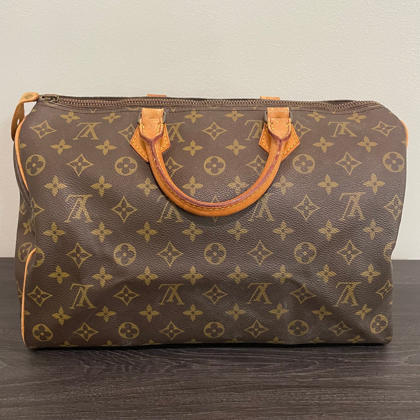 SOLD! Louis Vuitton Monogram Speedy 35 with Lock & Key
