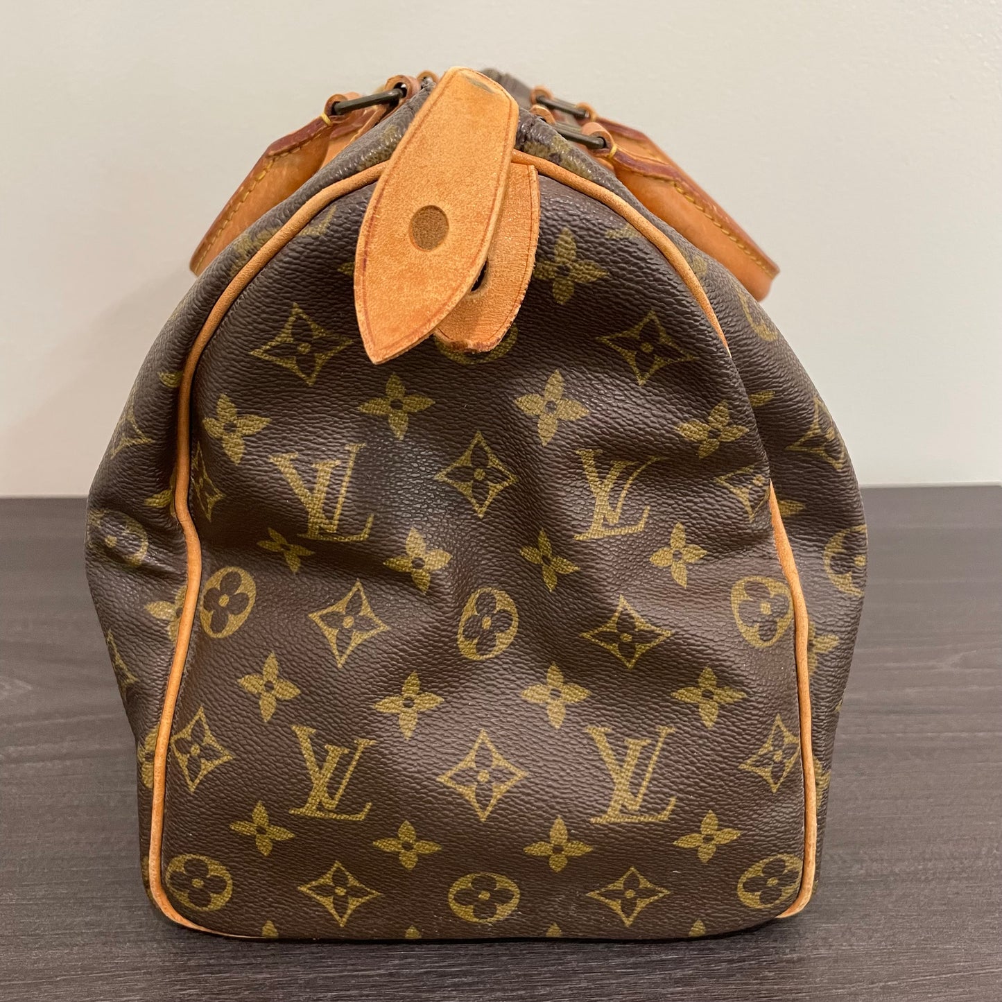 SOLD! Louis Vuitton Monogram Speedy 35 with Lock & Key