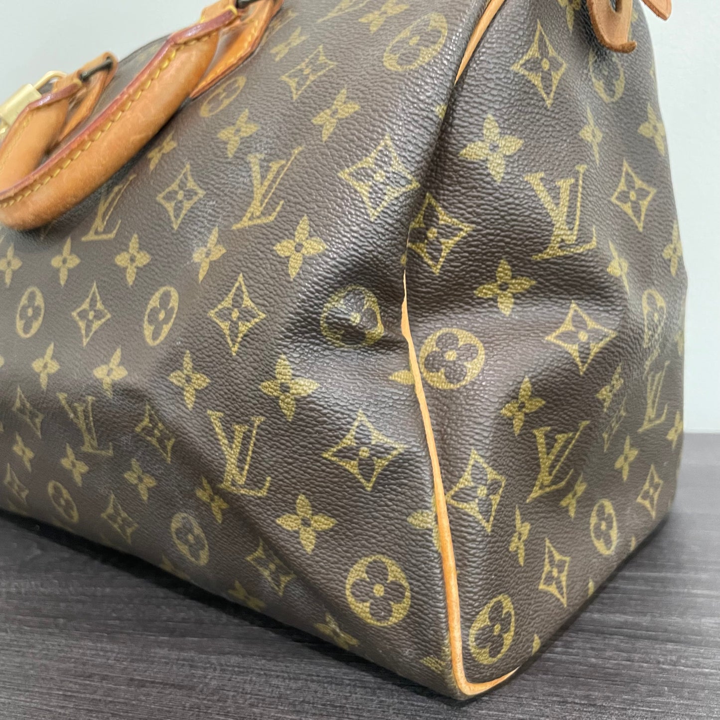 SOLD! Louis Vuitton Monogram Speedy 35 with Lock & Key