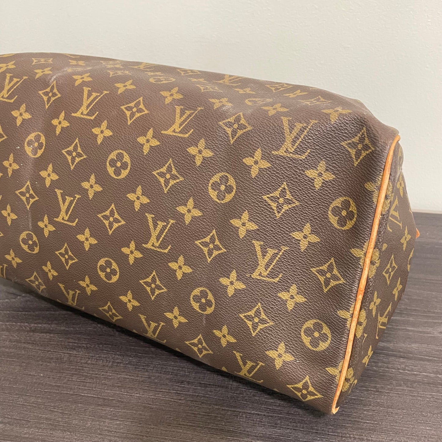 SOLD! Louis Vuitton Monogram Speedy 35 with Lock & Key