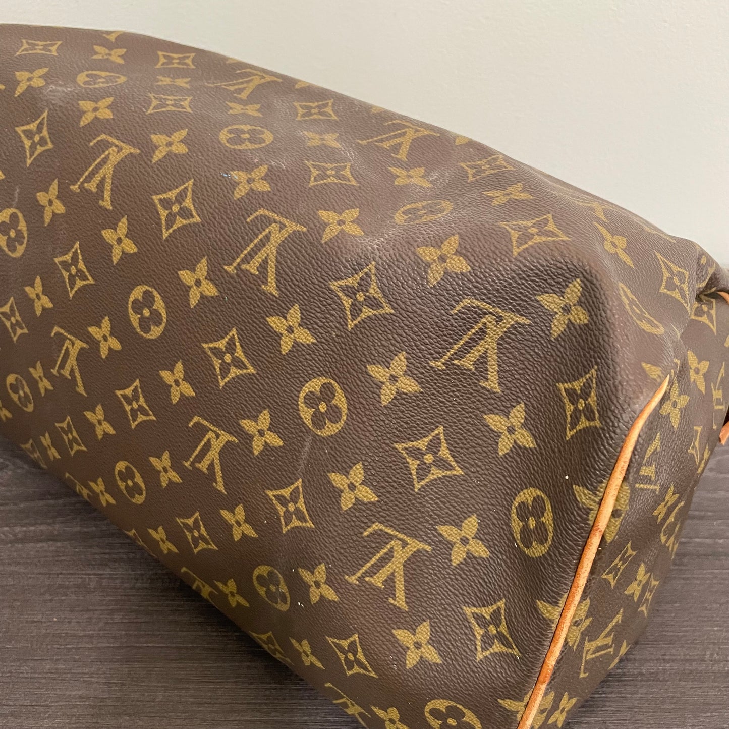 SOLD! Louis Vuitton Monogram Speedy 35 with Lock & Key