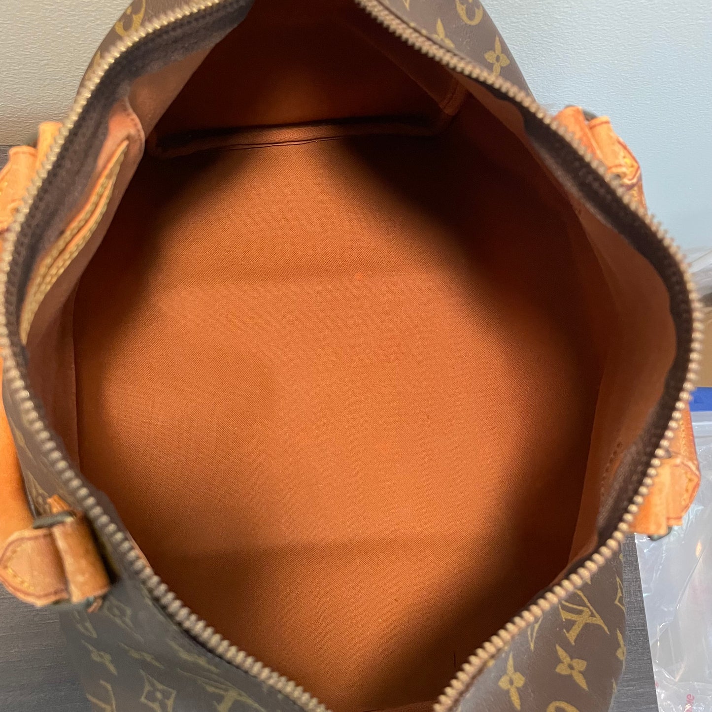 SOLD! Louis Vuitton Monogram Speedy 35 with Lock & Key