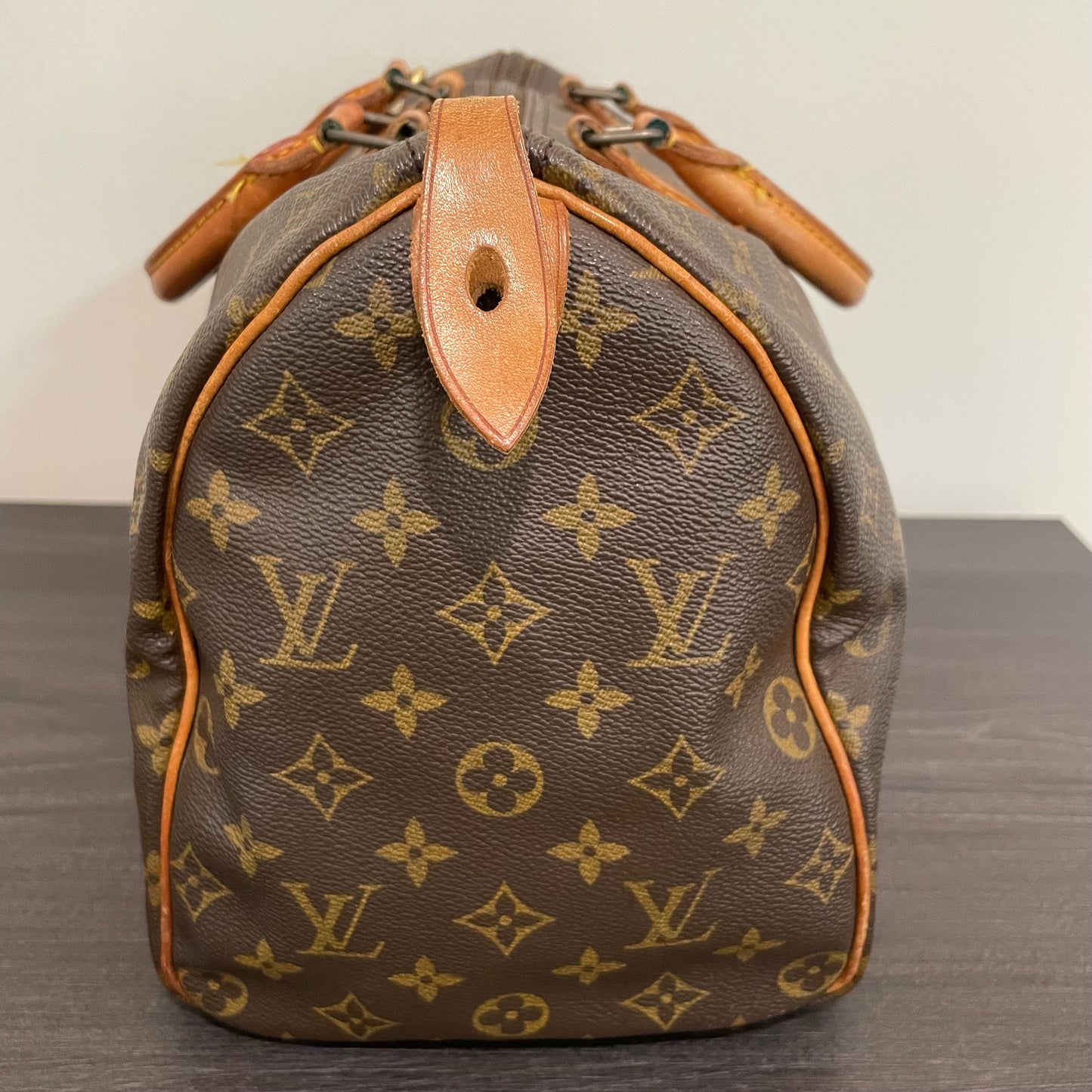 SOLD! Louis Vuitton Monogram Speedy 35 with Lock & Key