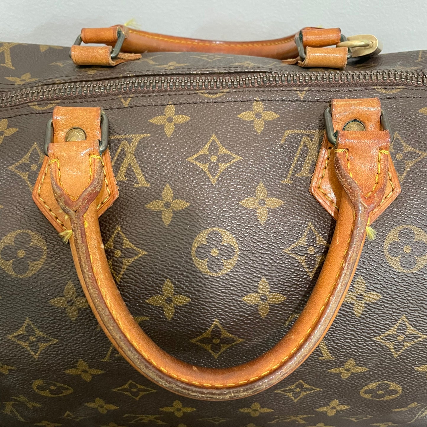 SOLD! Louis Vuitton Monogram Speedy 35 with Lock & Key