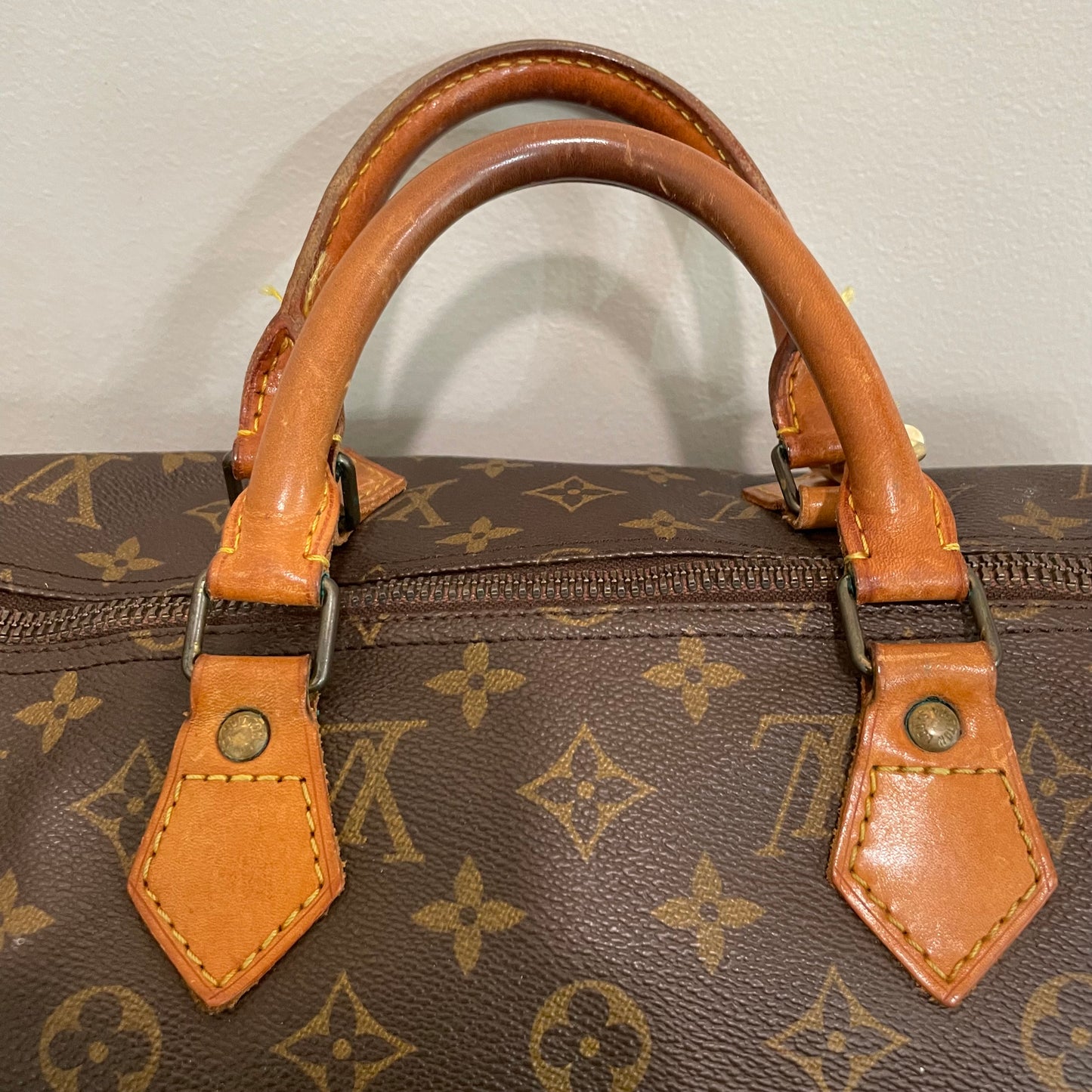 SOLD! Louis Vuitton Monogram Speedy 35 with Lock & Key