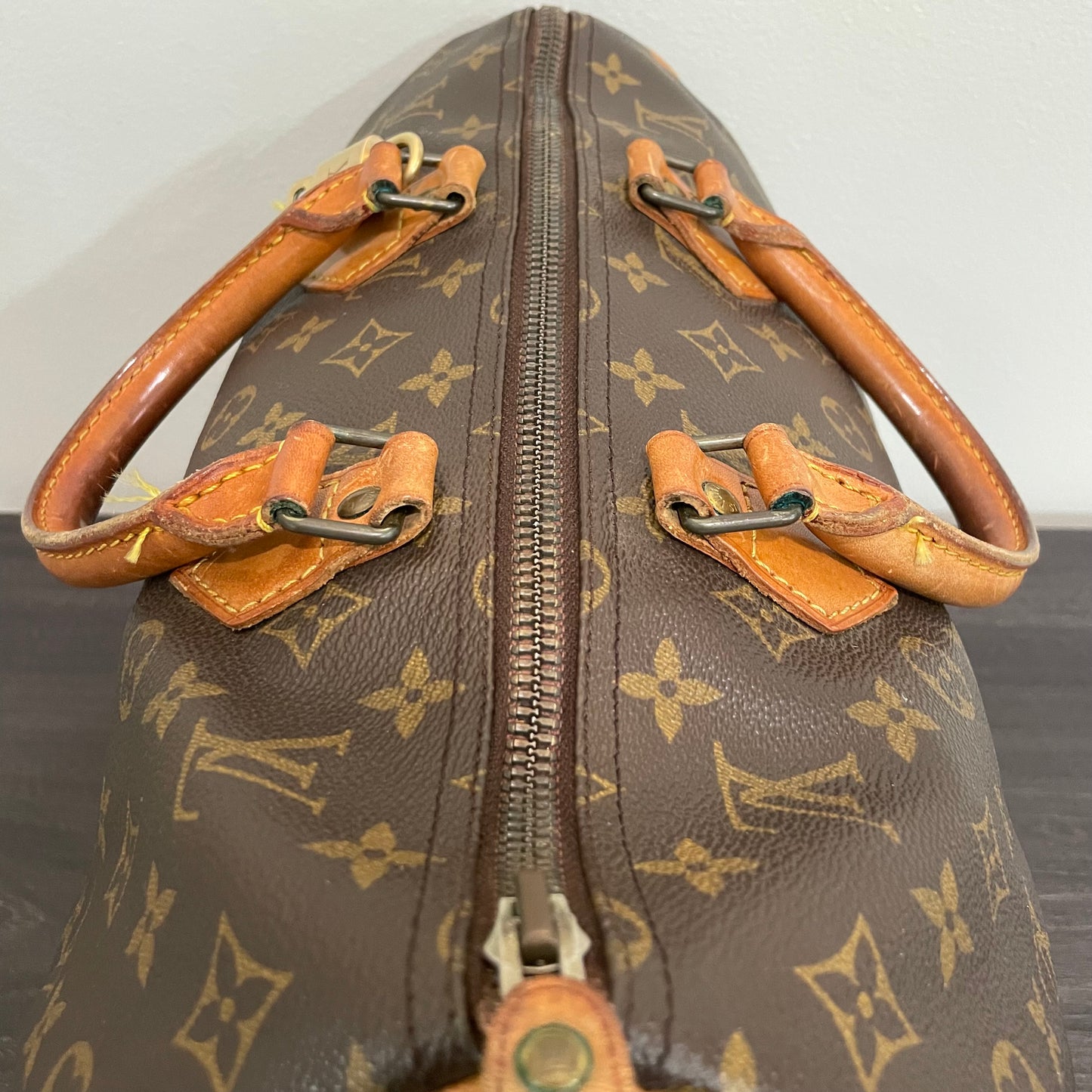 SOLD! Louis Vuitton Monogram Speedy 35 with Lock & Key