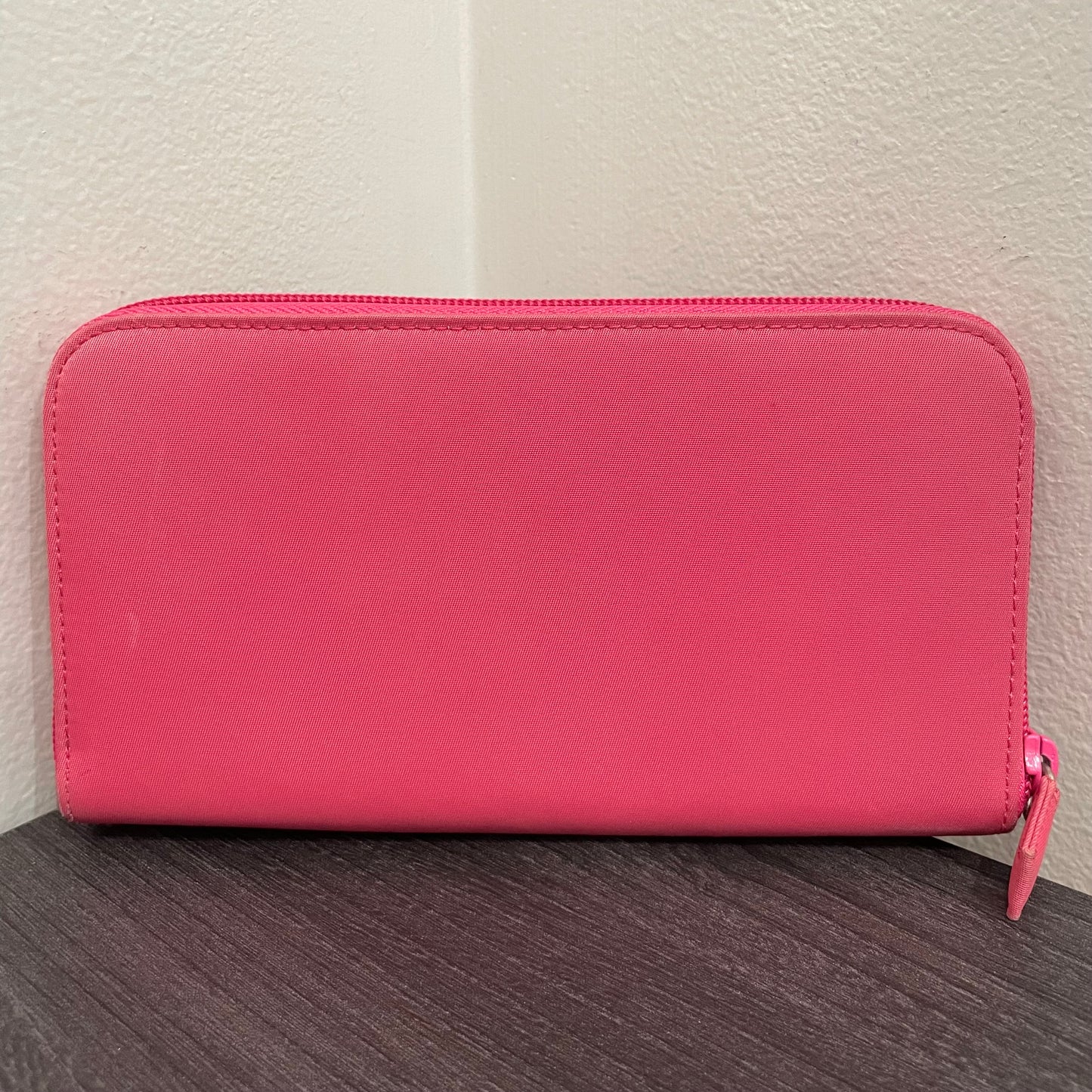 #129 PRADA Pink Nylon Zippy Wallet