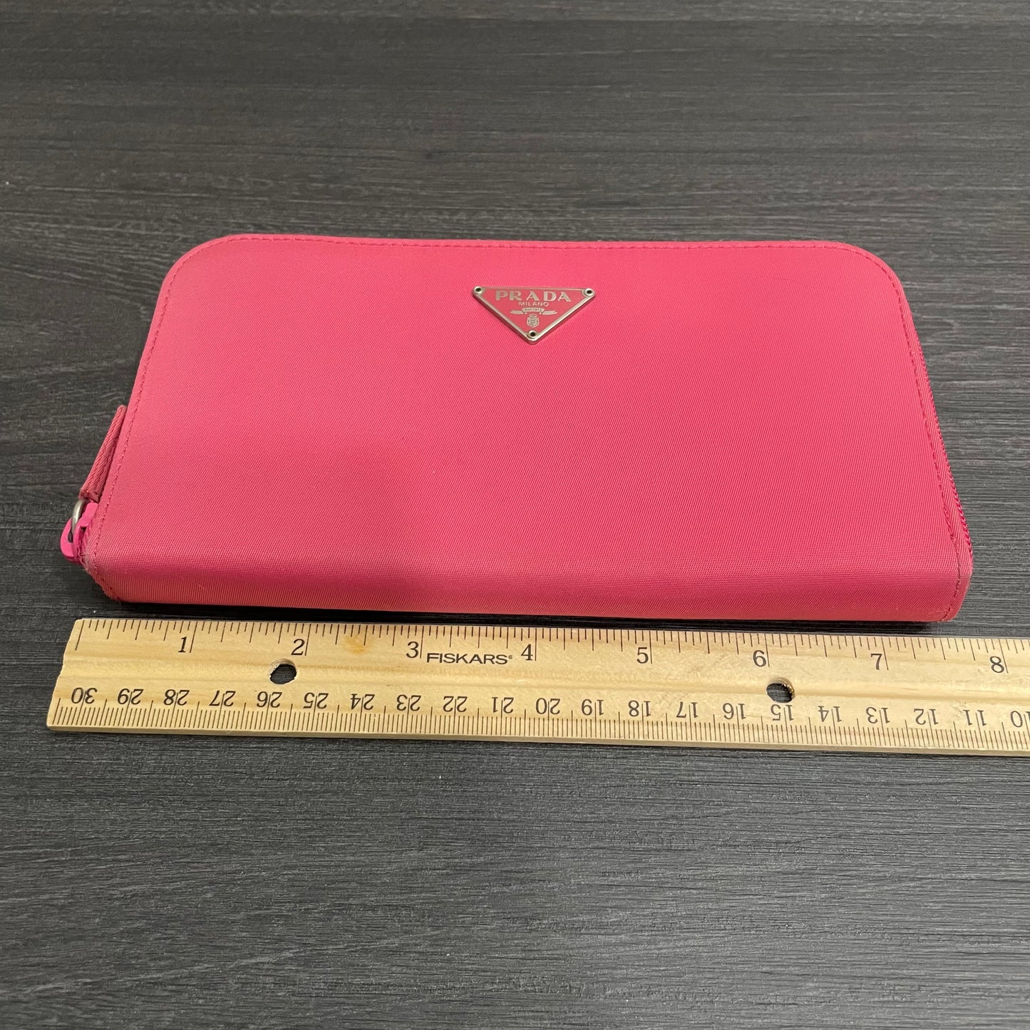 #129 PRADA Pink Nylon Zippy Wallet