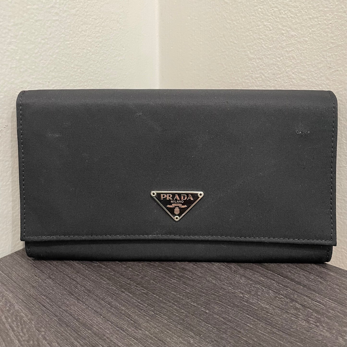 #135 PRADA Black Nylon Wallet