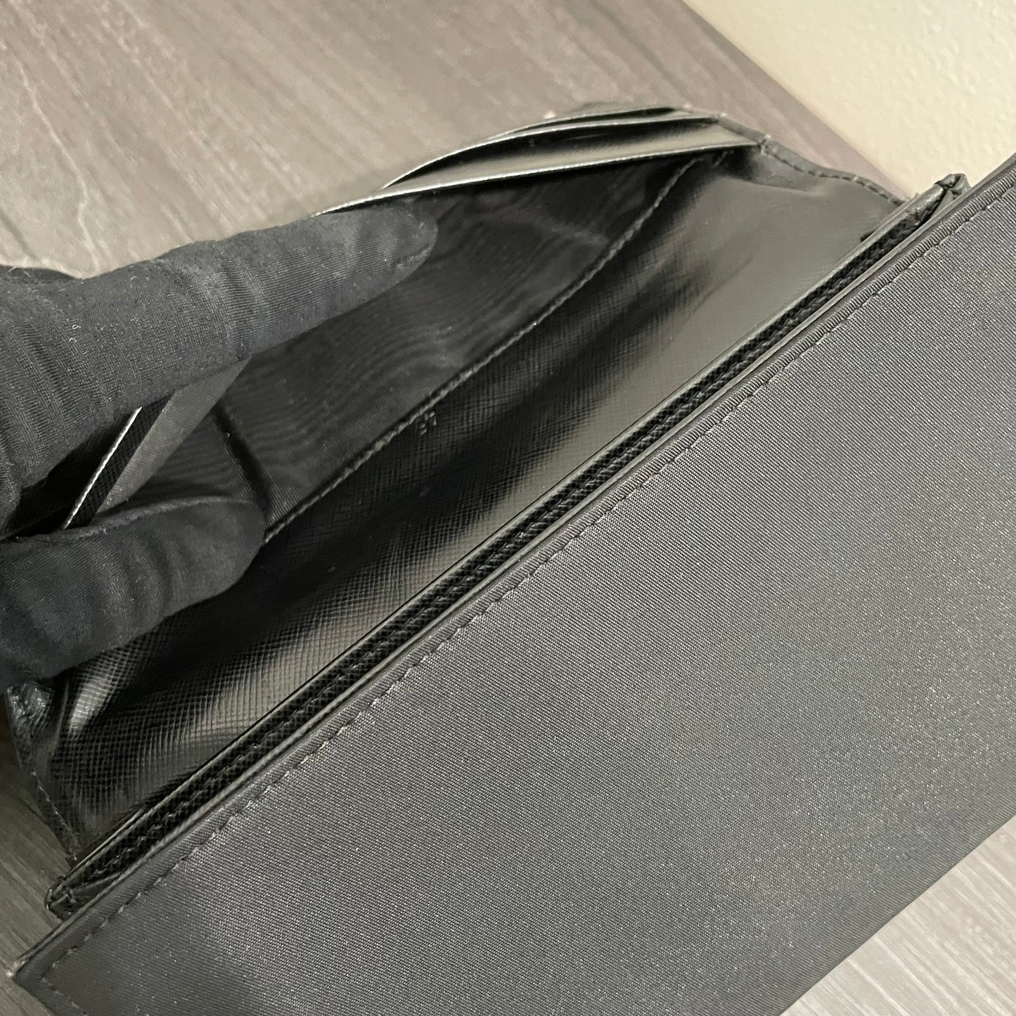 #135 PRADA Black Nylon Wallet