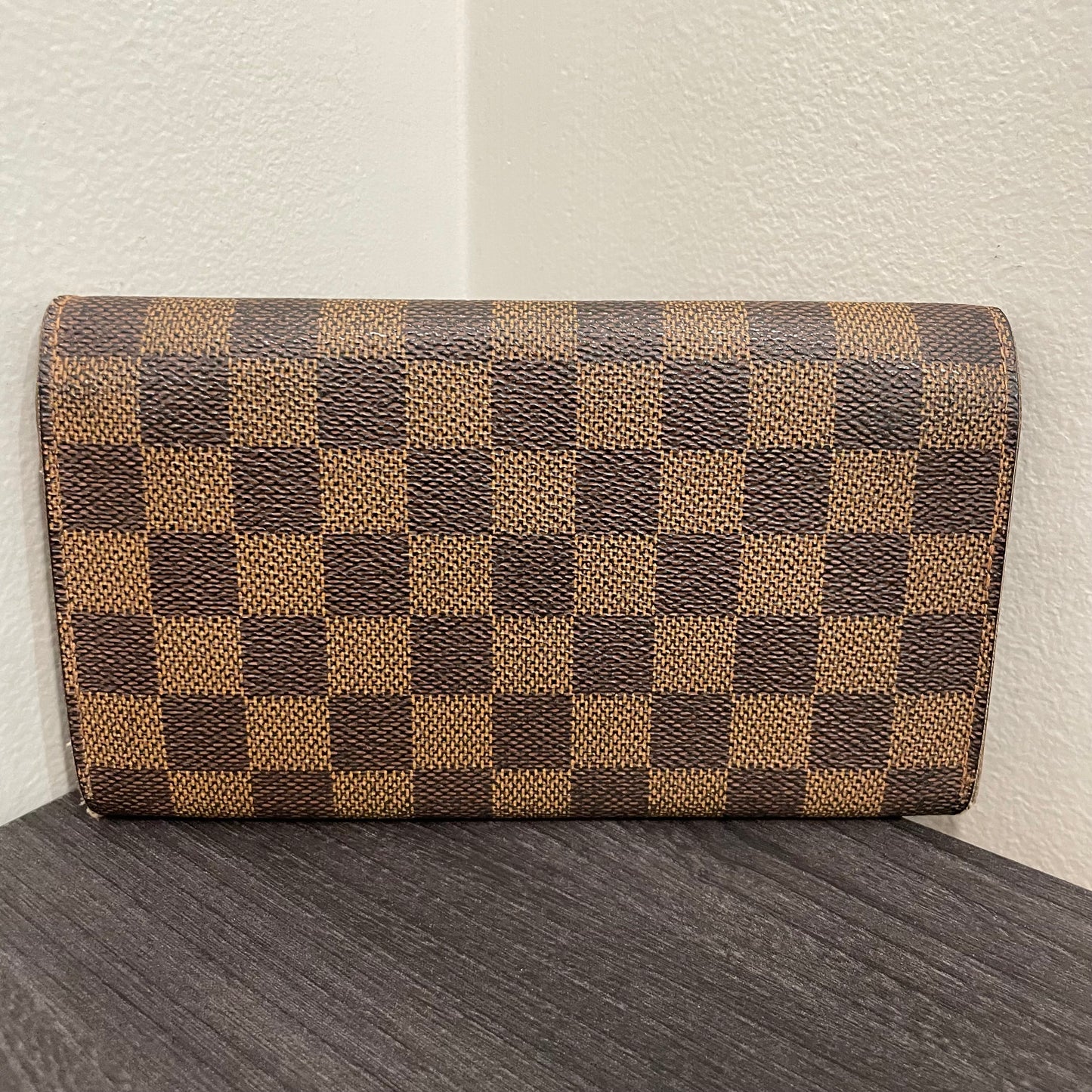 #139 LOUIS VUITTON Damier Ebene Long Wallet