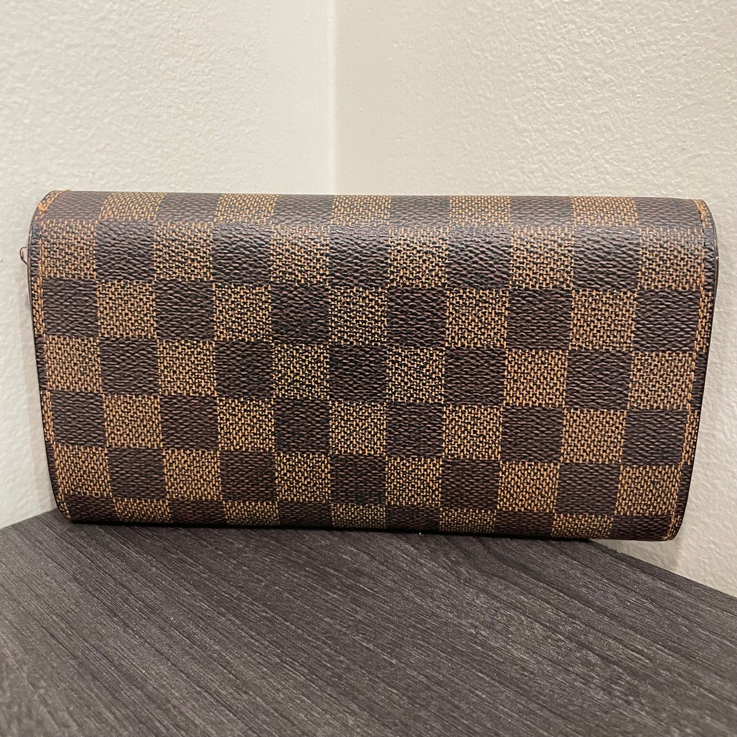 #178 LOUIS VUITTON Damier Ebene Long Wallet