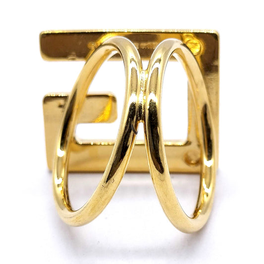8818 GUCCI Gold Scarf Ring