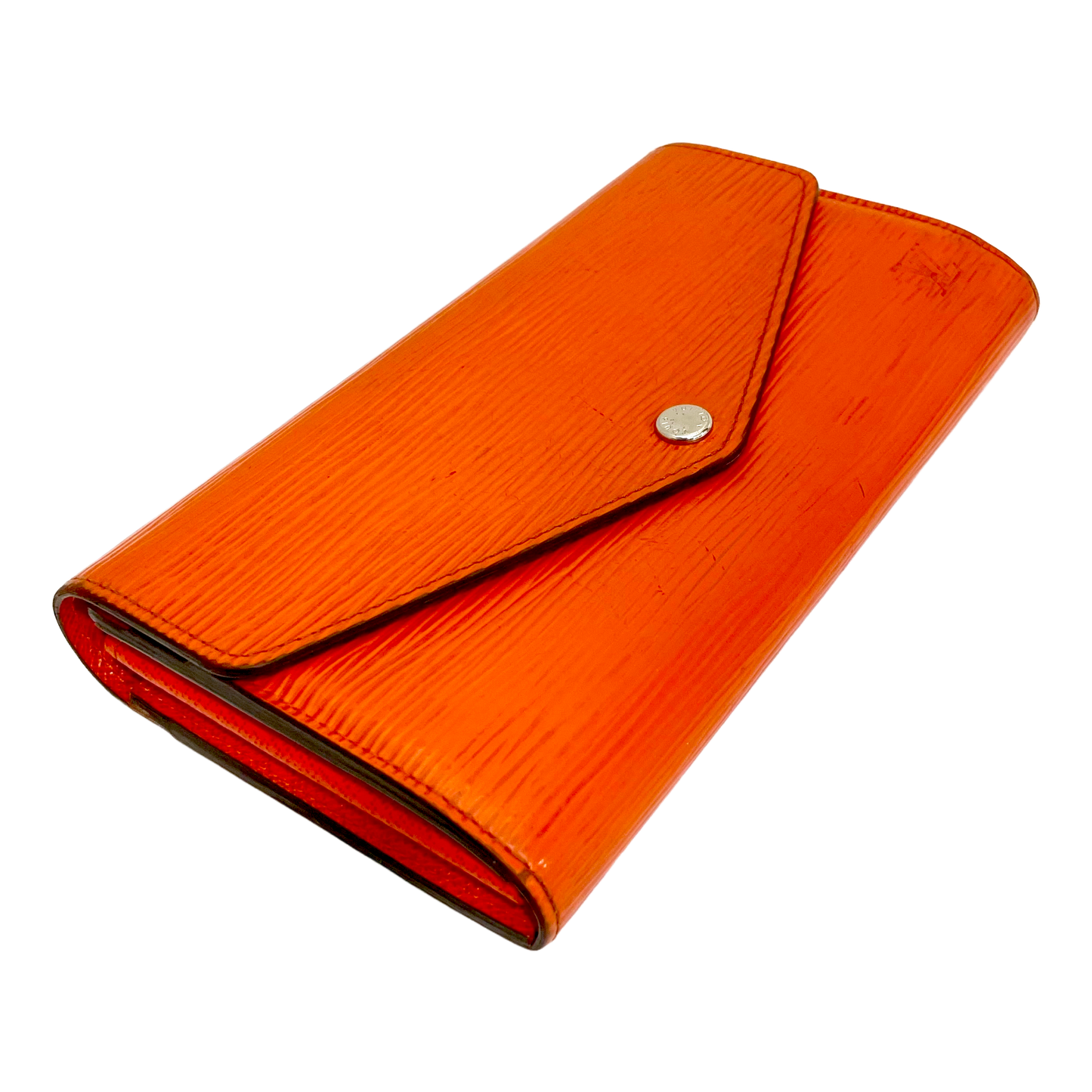 Louis Vuitton Orange Epi Leather Wallet