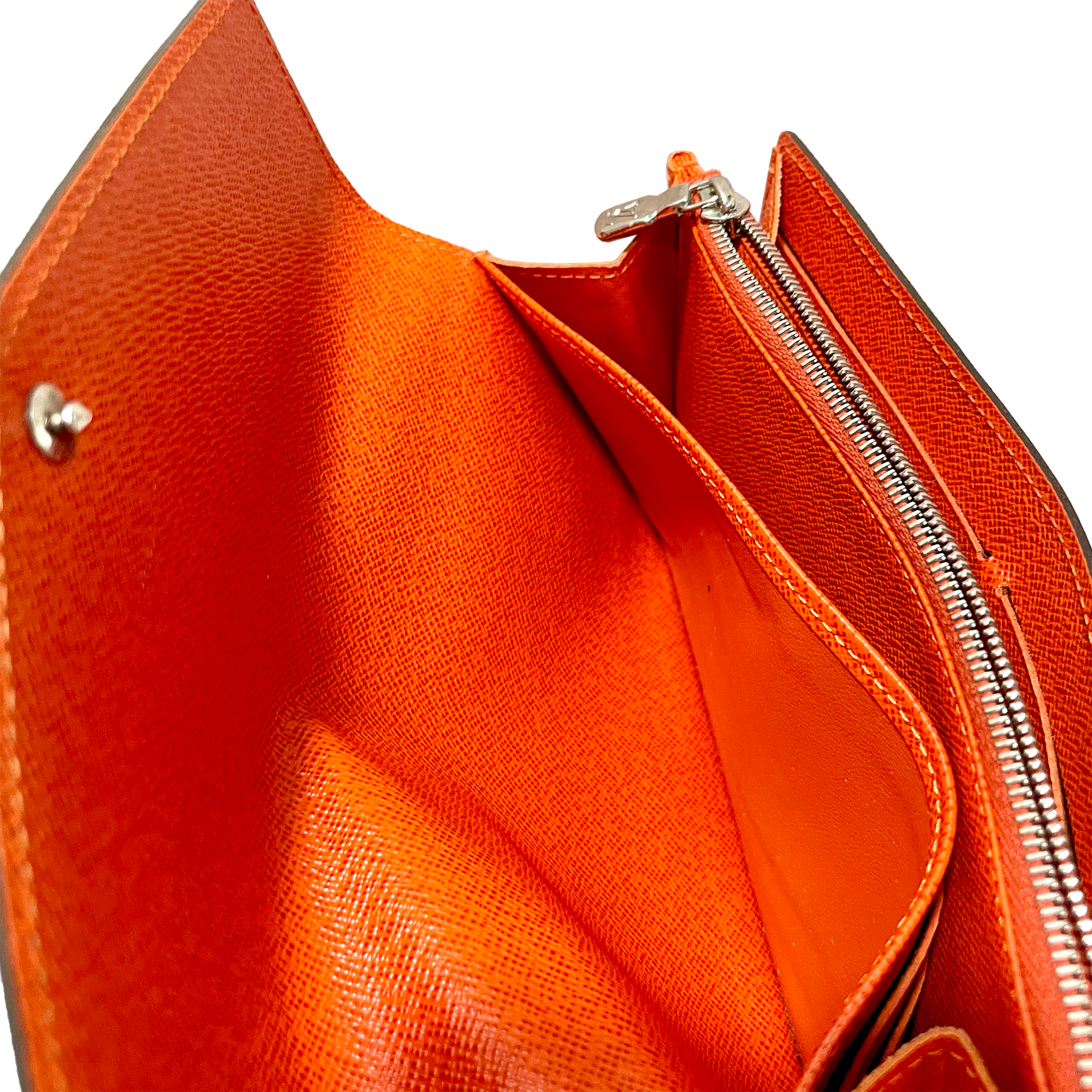 Louis Vuitton Orange Epi Leather Wallet