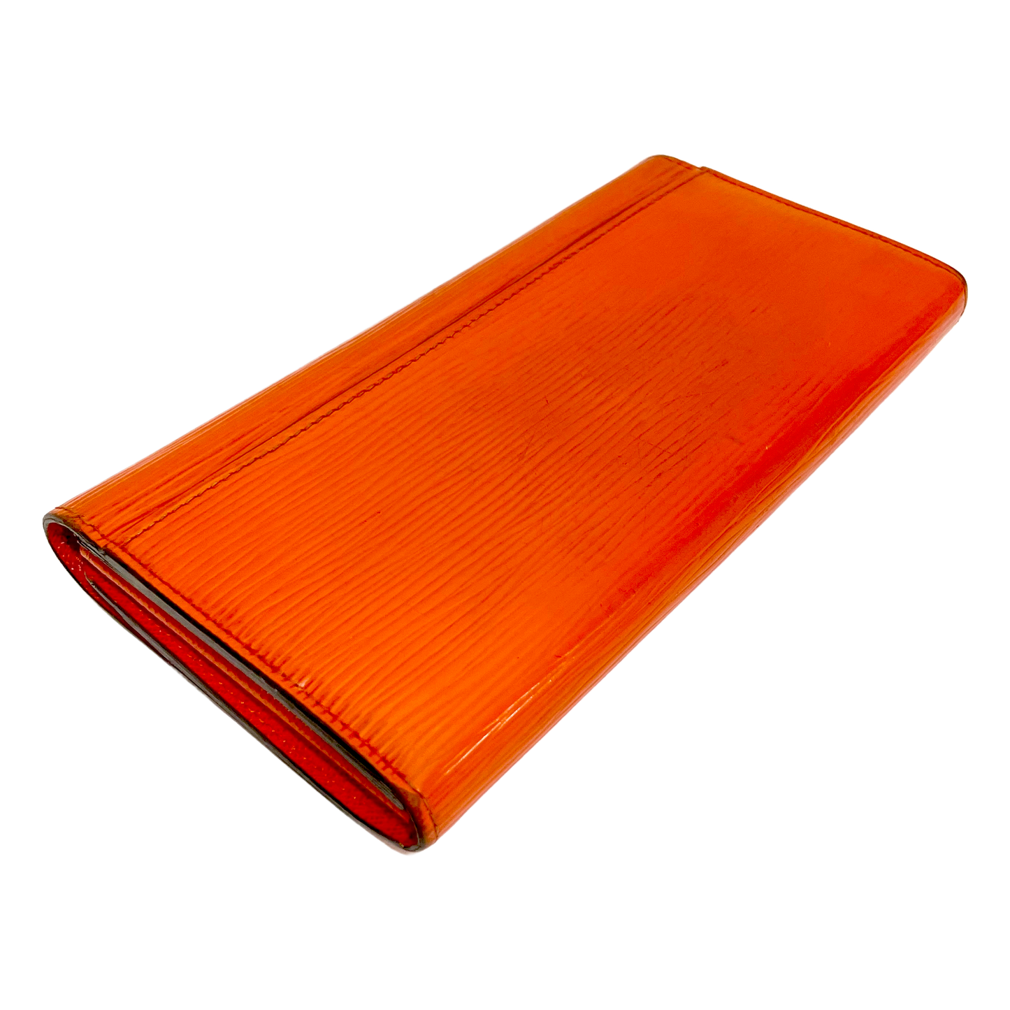Louis Vuitton Orange Epi Leather Wallet