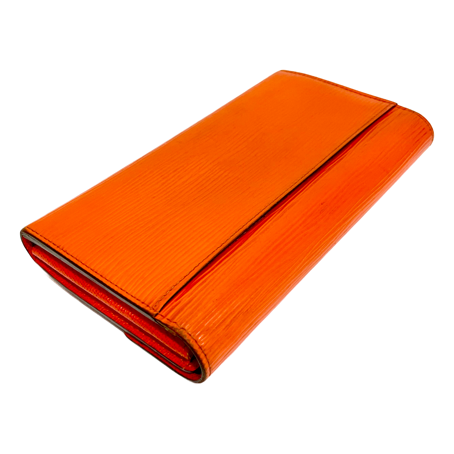 Louis Vuitton Orange Epi Leather Wallet