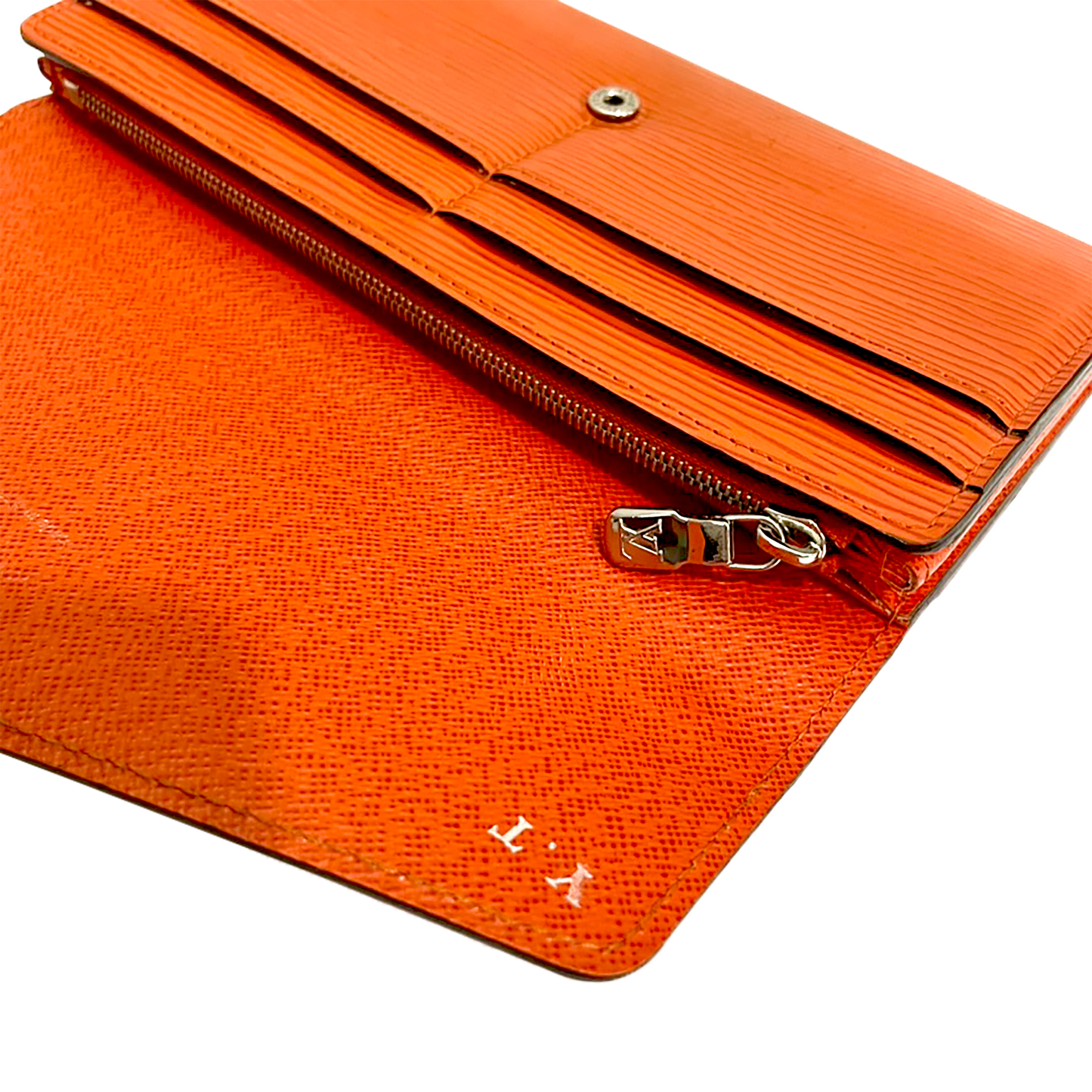 Louis Vuitton Orange Epi Leather Wallet