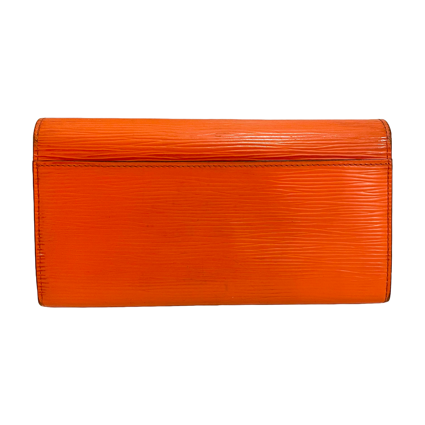 Louis Vuitton Orange Epi Leather Wallet
