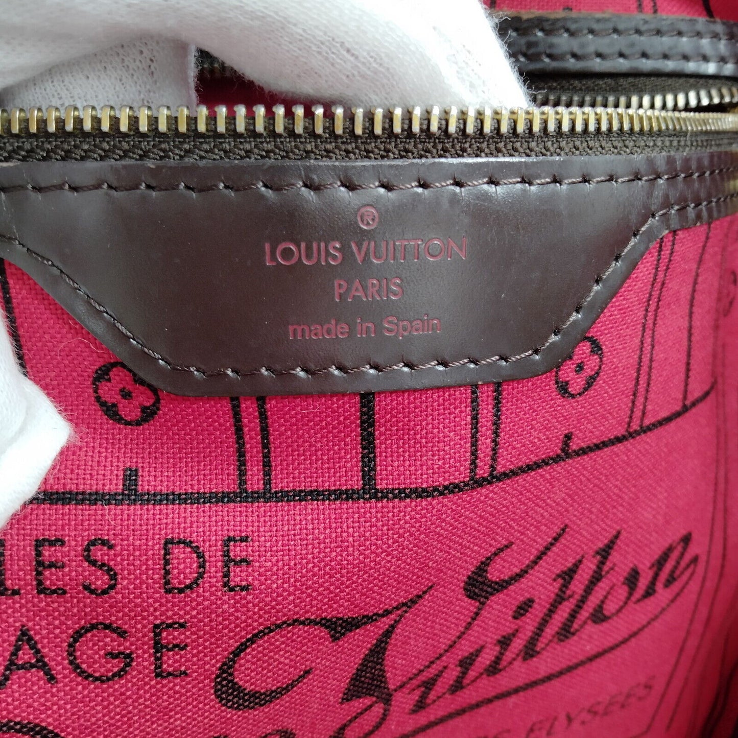 SOLD! Louis Vuitton Damier Ebene Neverfull MM