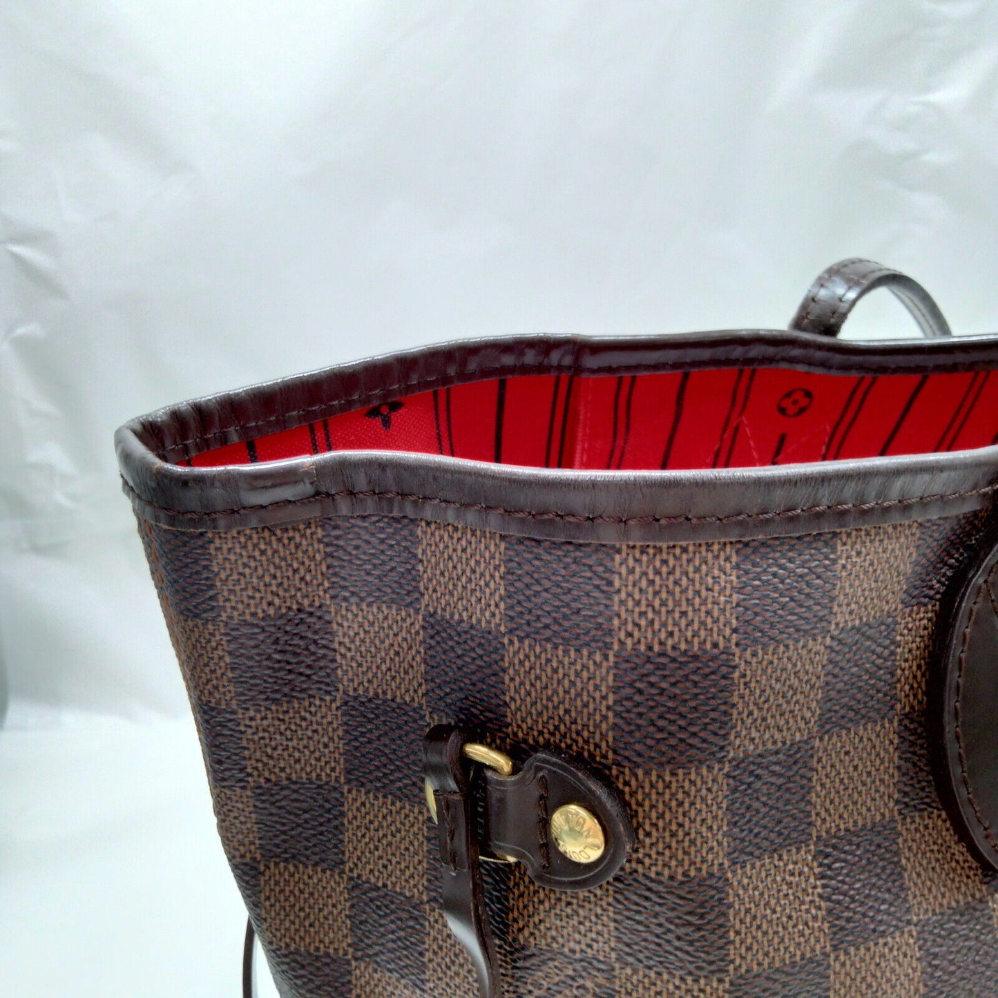 SOLD! Louis Vuitton Damier Ebene Neverfull MM