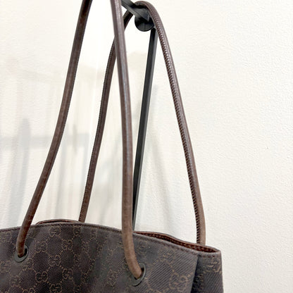 #8274 GUCCI Brown GG Shoulder Bag